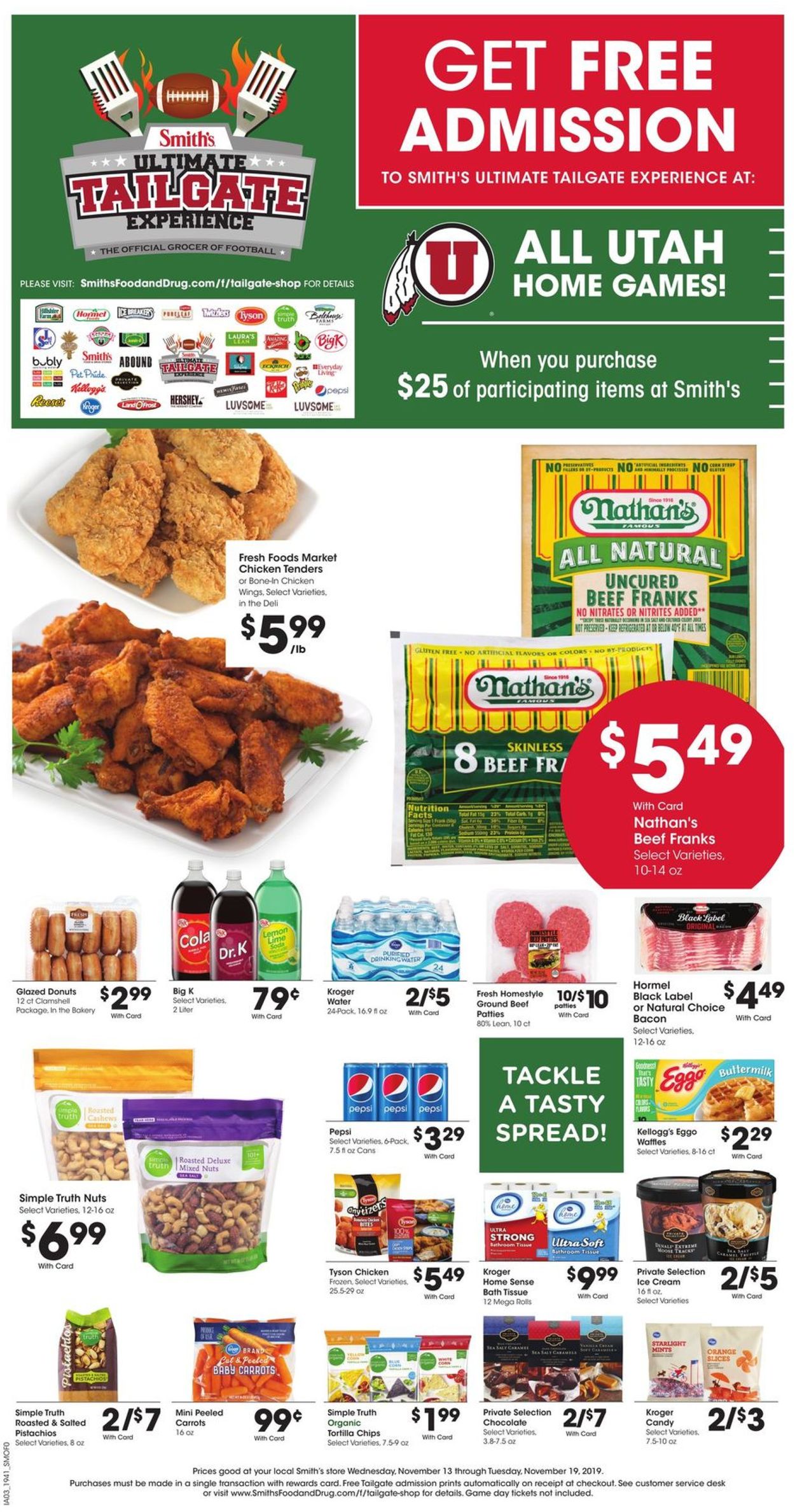Smith's Ad from 11/13/2019