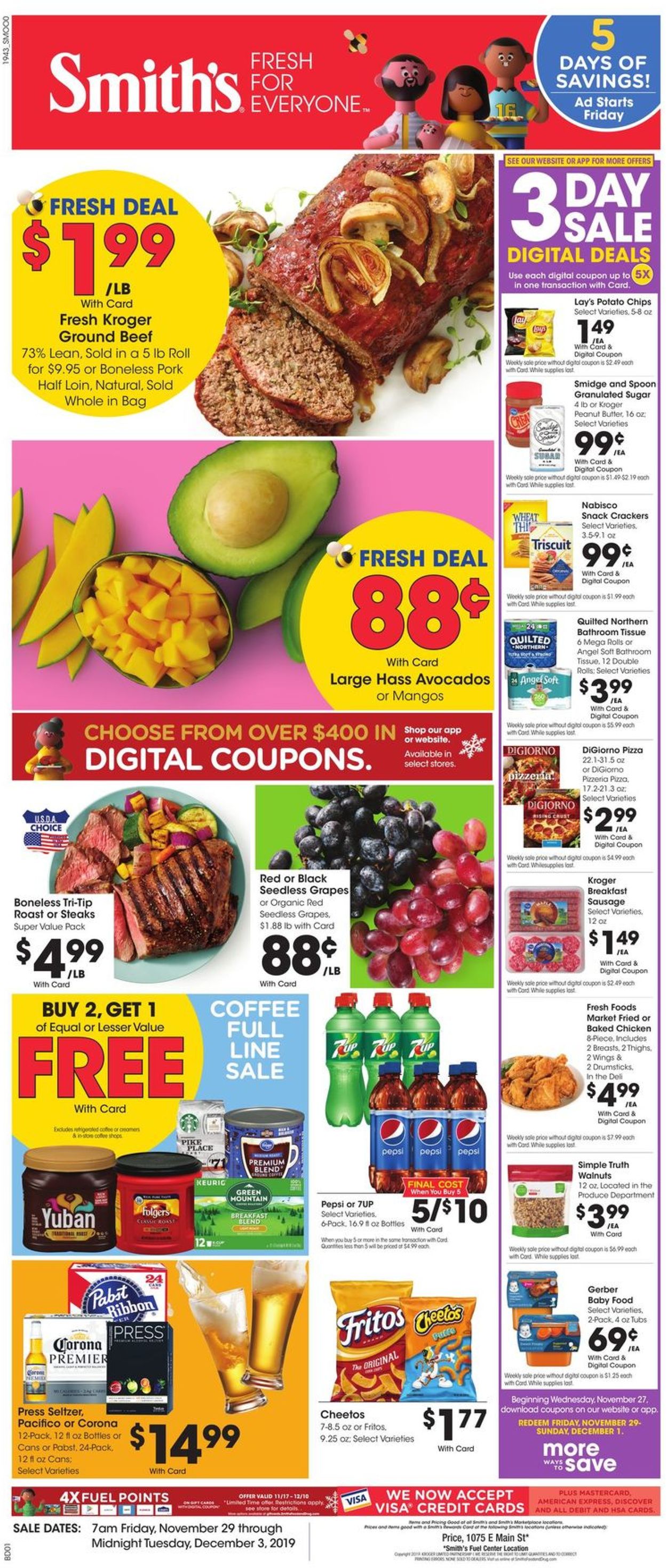 Smith's Ad from 11/29/2019