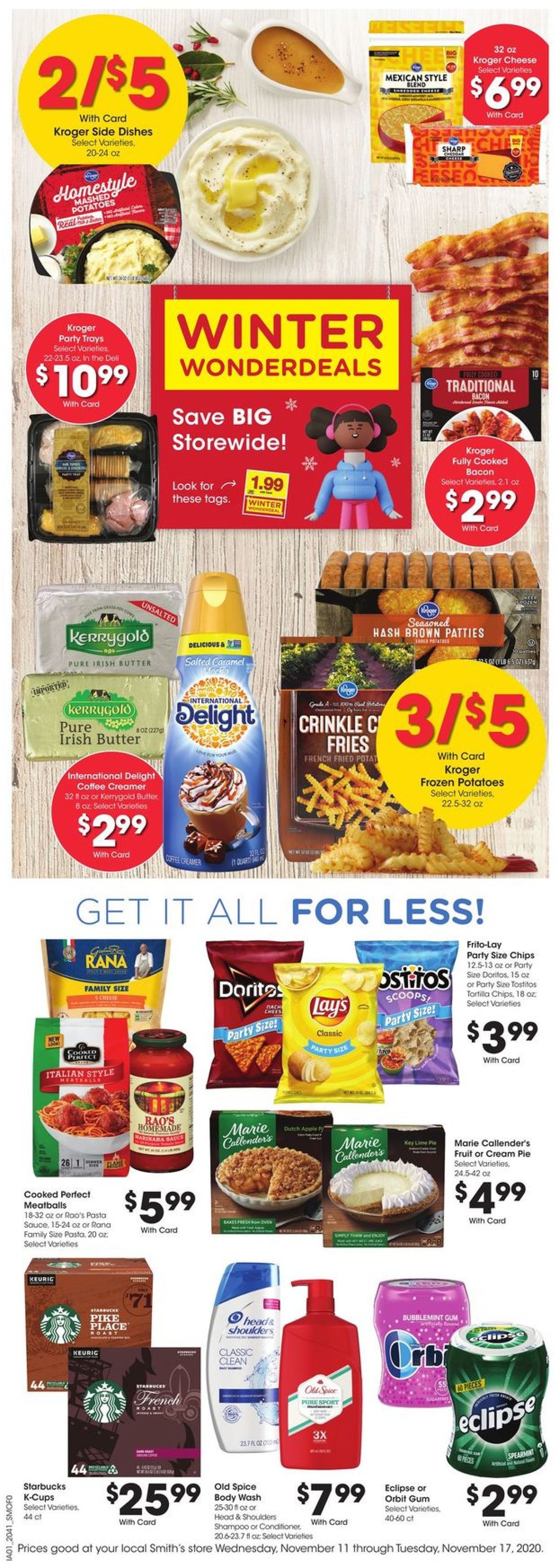 Smith's Ad from 11/11/2020
