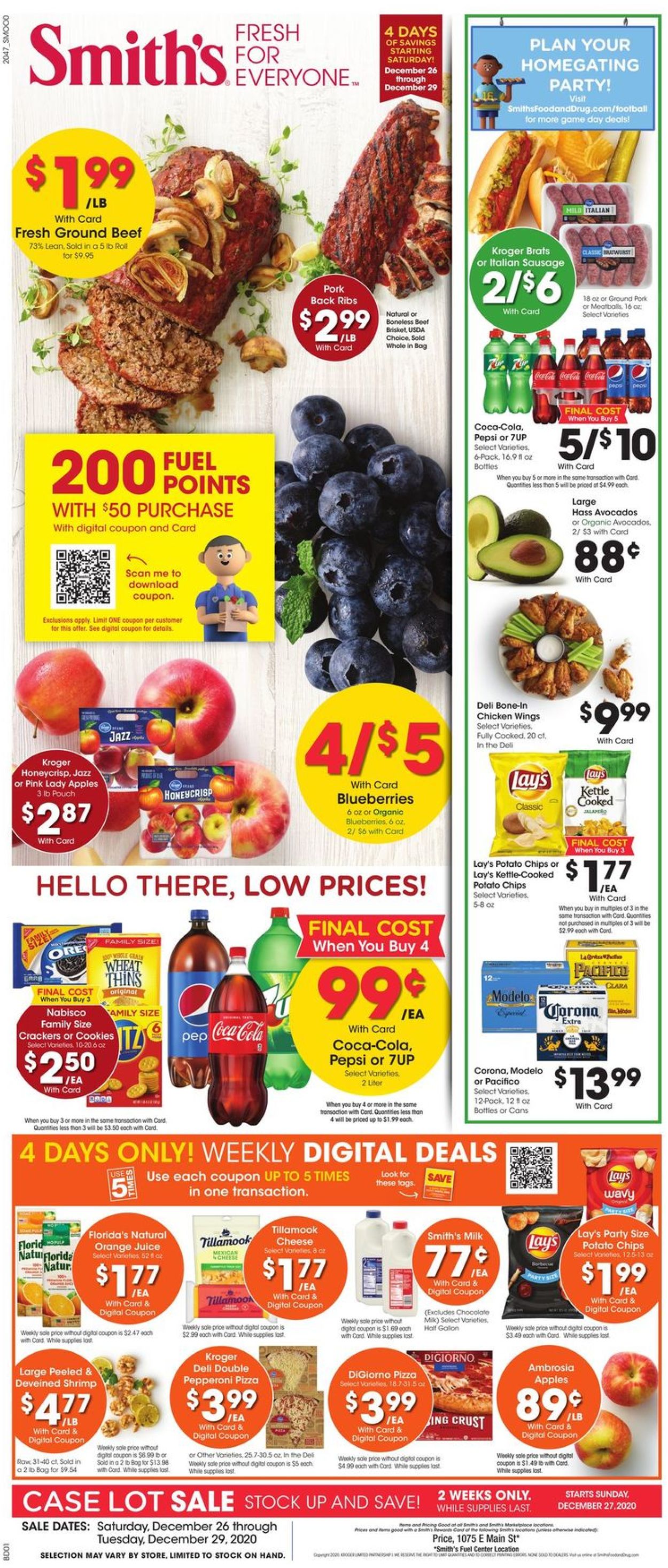Smith's Ad from 12/26/2020