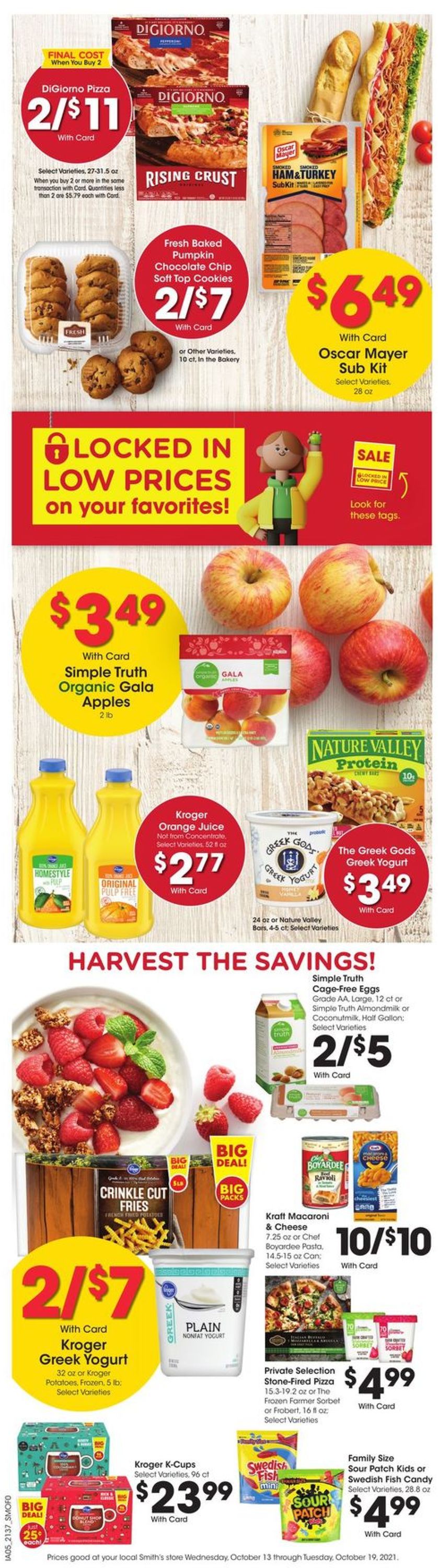 Smith's Ad from 10/13/2021