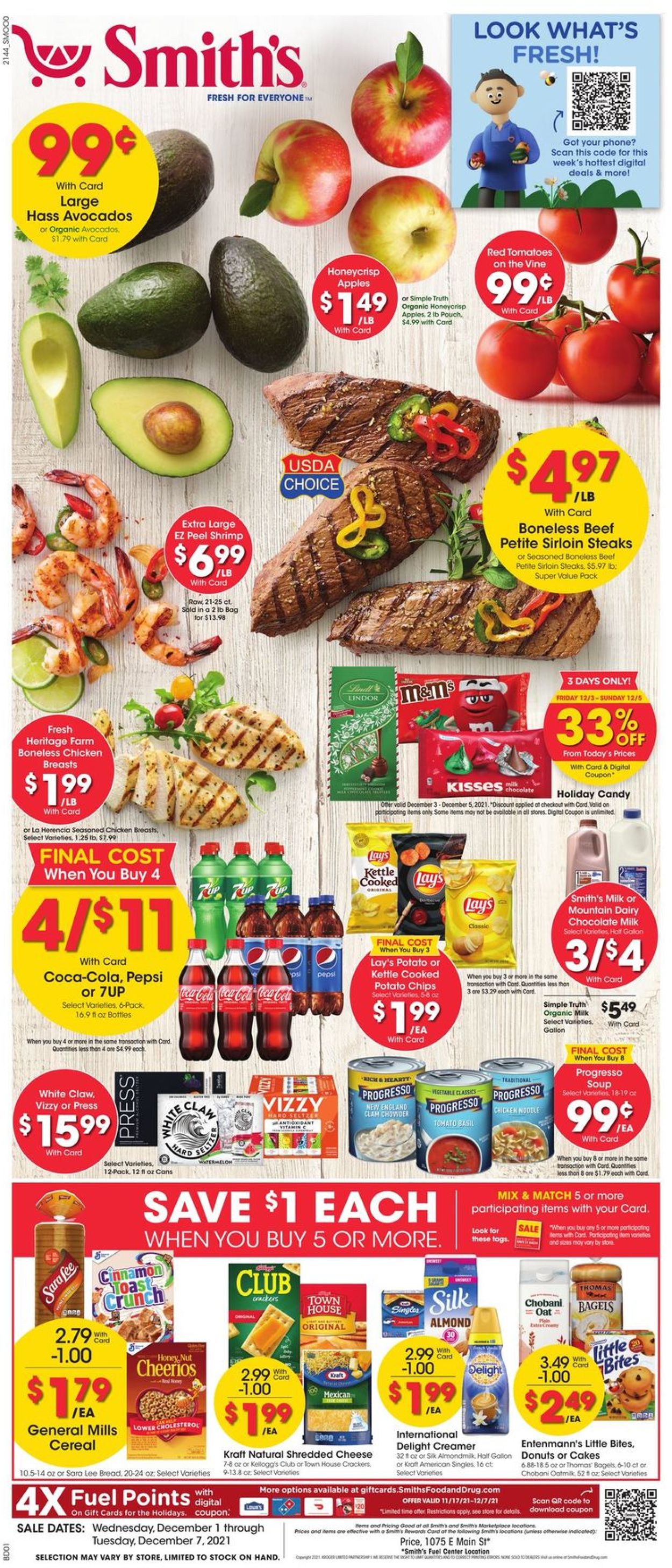 Smith's Ad from 12/01/2021