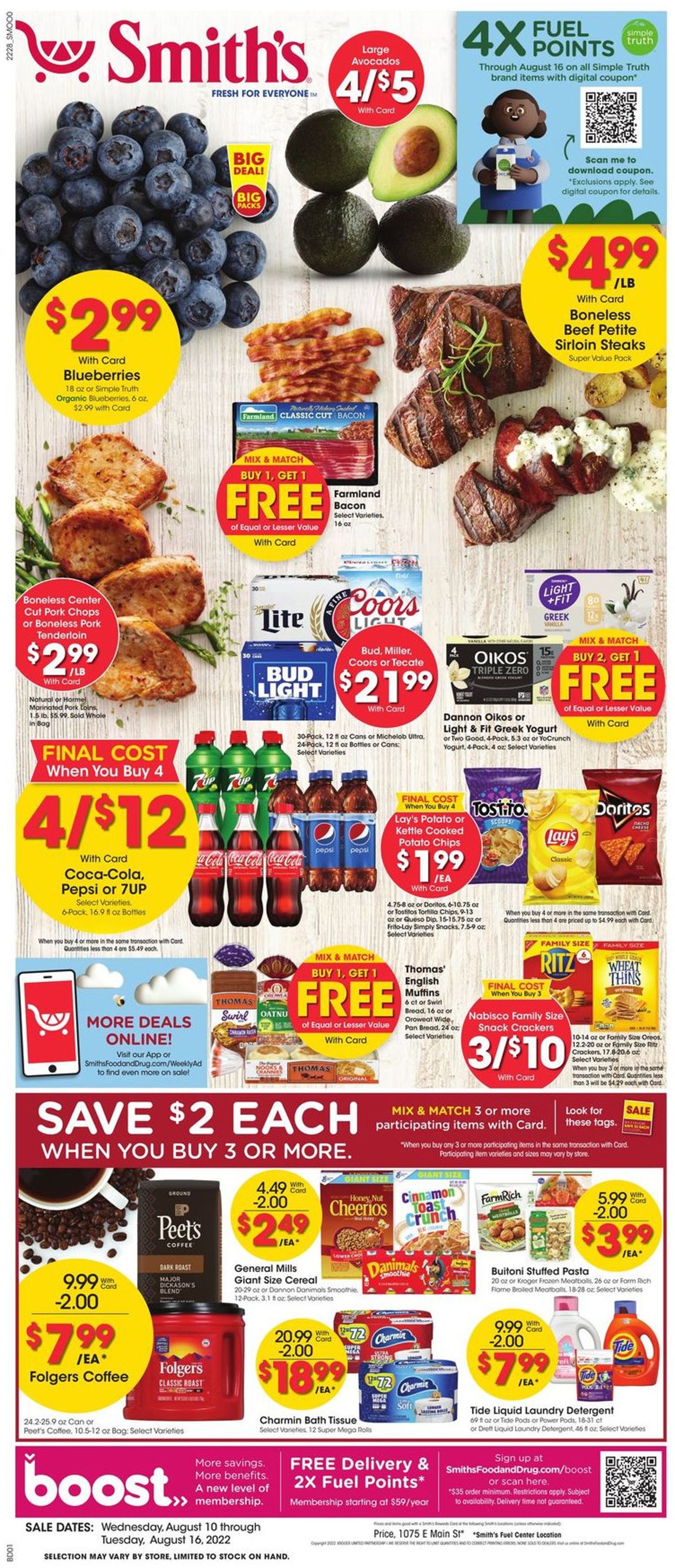 Smith's Ad from 08/10/2022