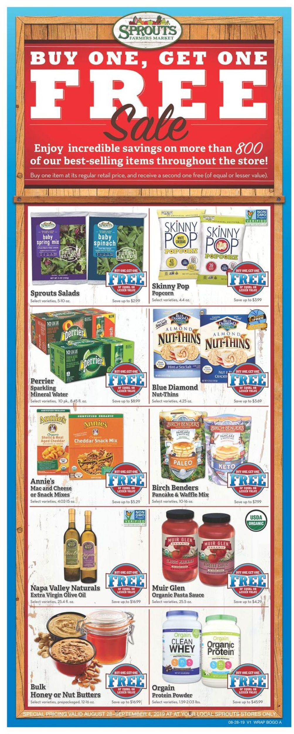 Sprouts Ad from 08/28/2019