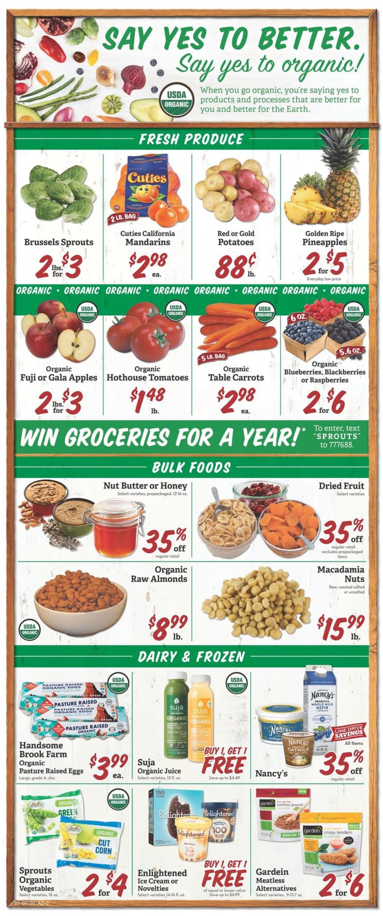 Sprouts Ad from 01/01/2020