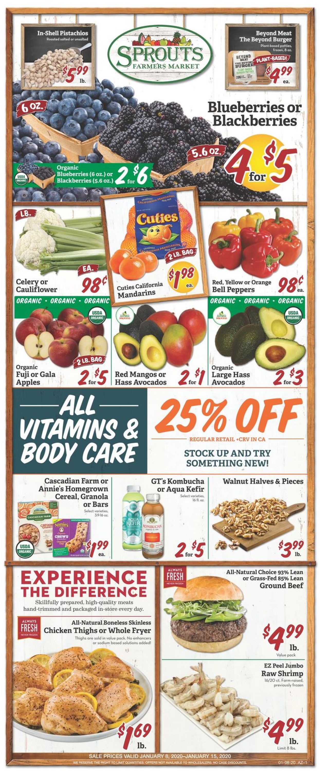 Sprouts Ad from 01/08/2020