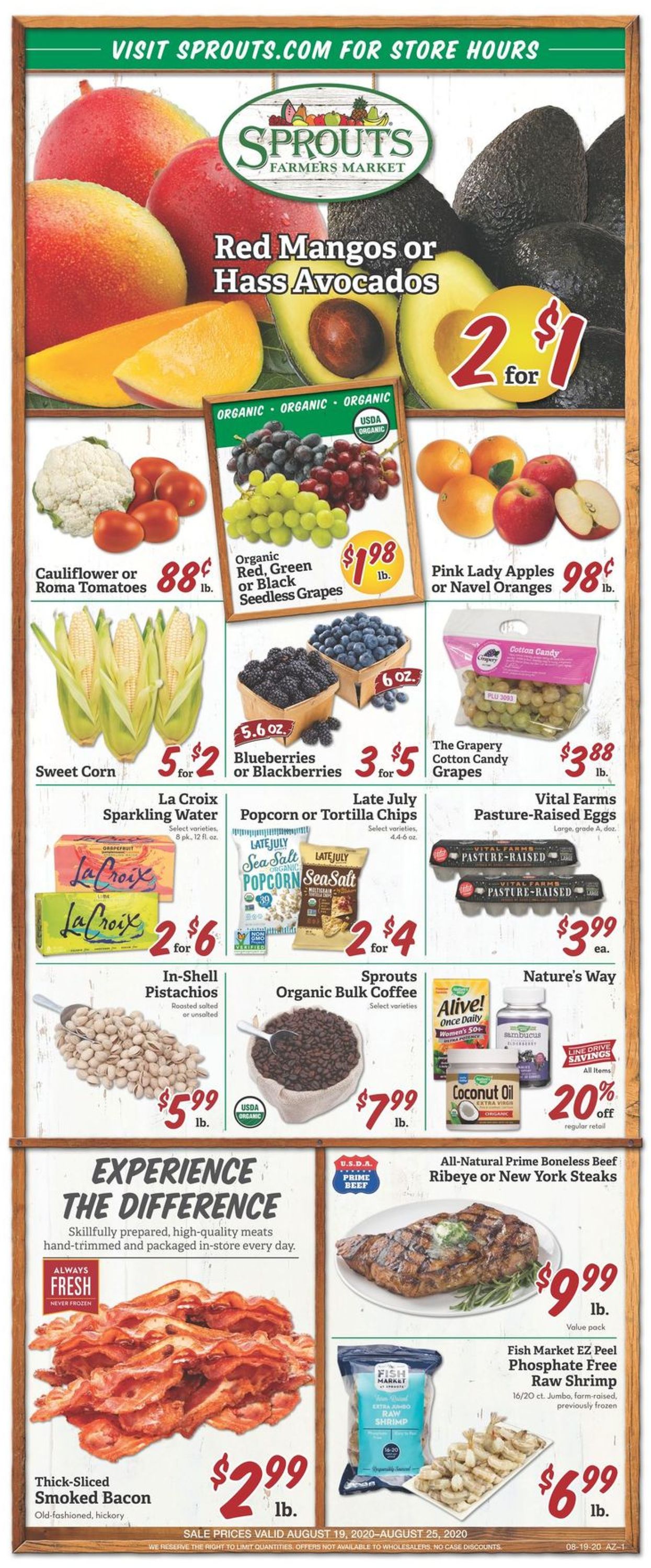 Sprouts Ad from 08/19/2020