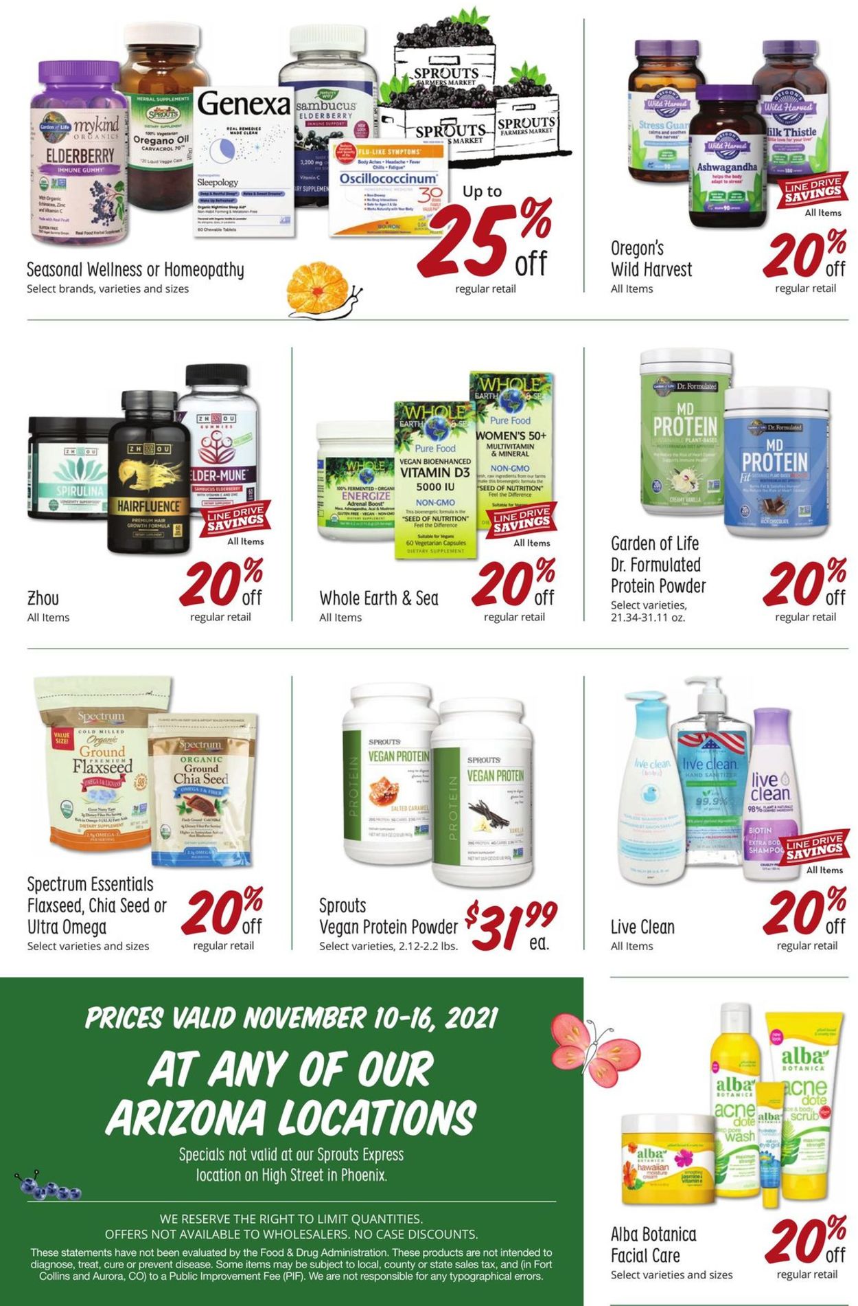 Sprouts Ad from 11/10/2021