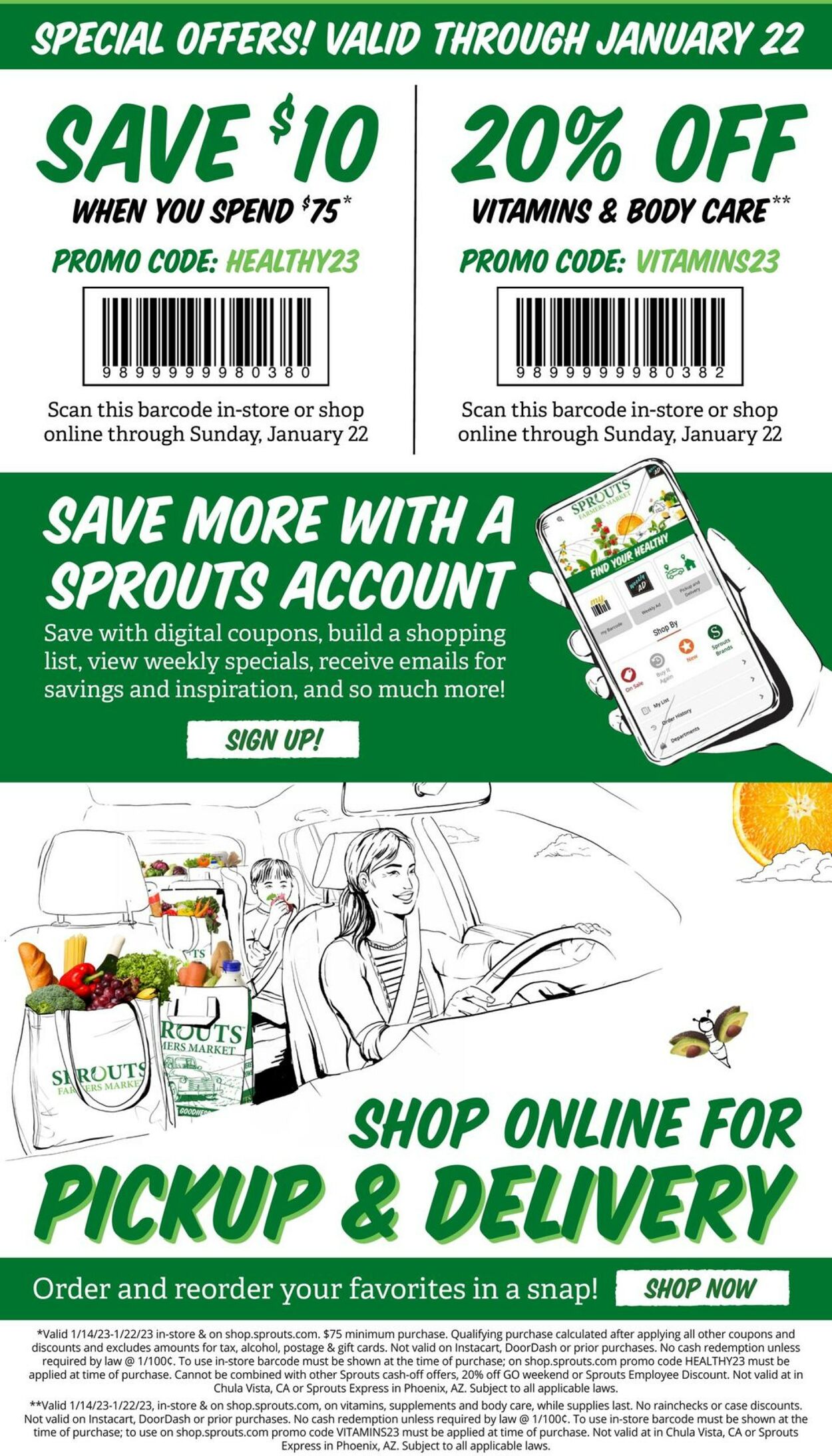 Sprouts Ad from 01/13/2023
