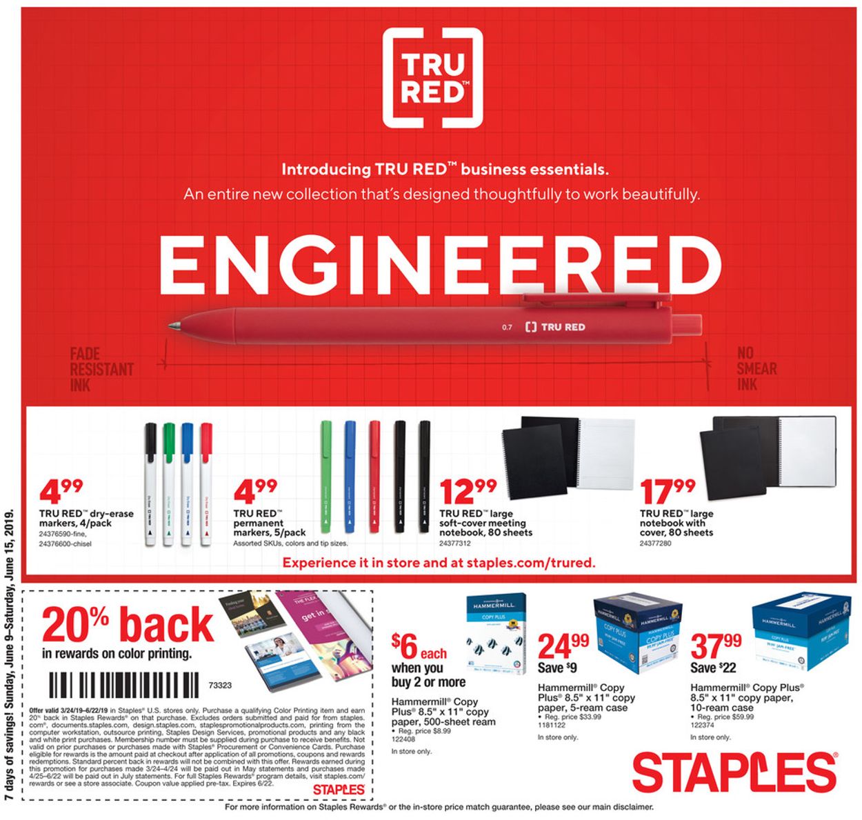 Staples Ad from 06/09/2019