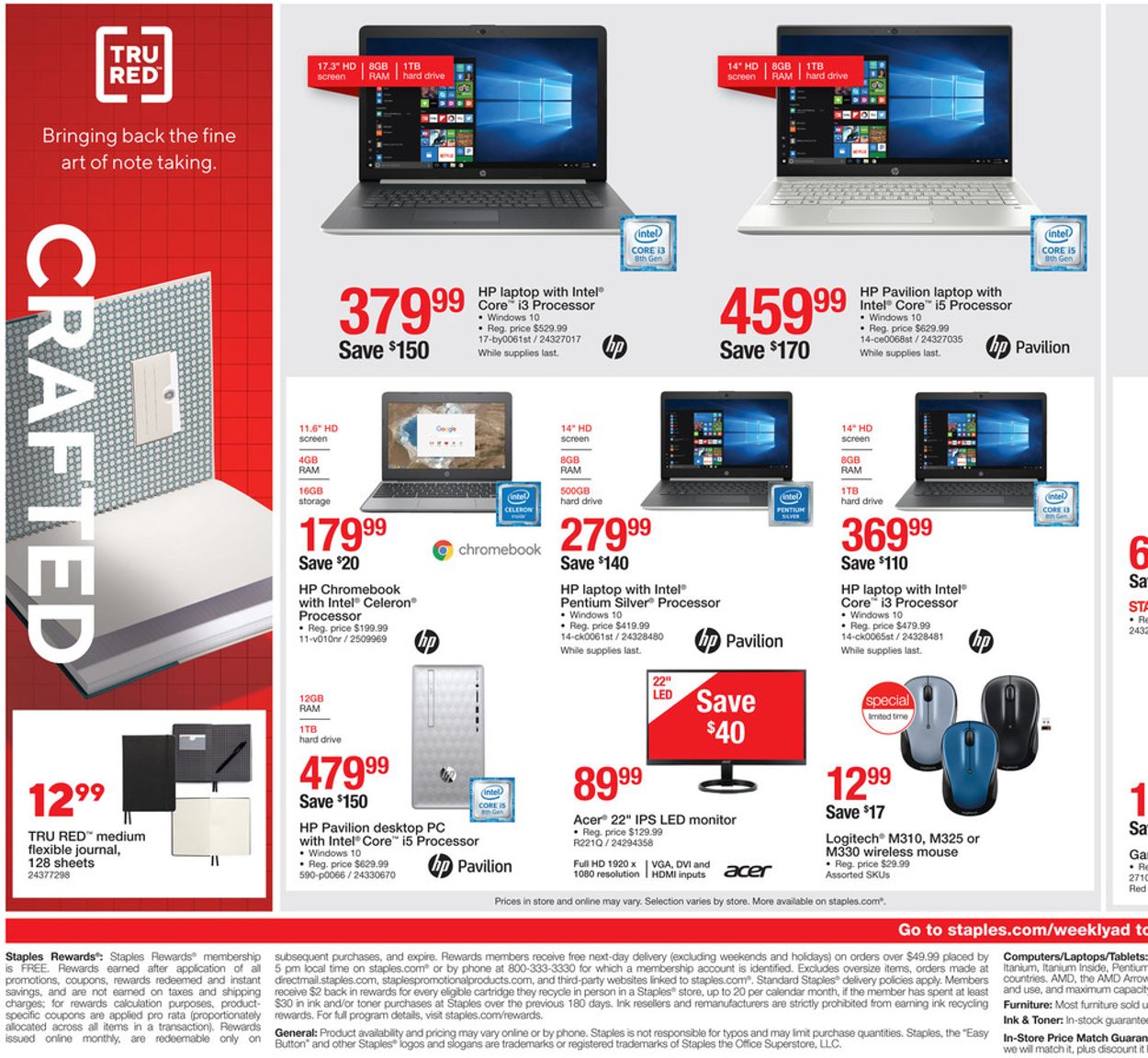 Staples Ad from 06/02/2019