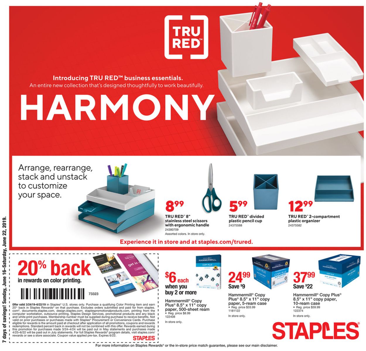 Staples Ad from 06/16/2019