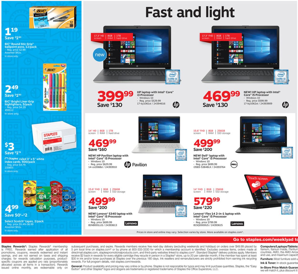 Staples Ad from 06/30/2019