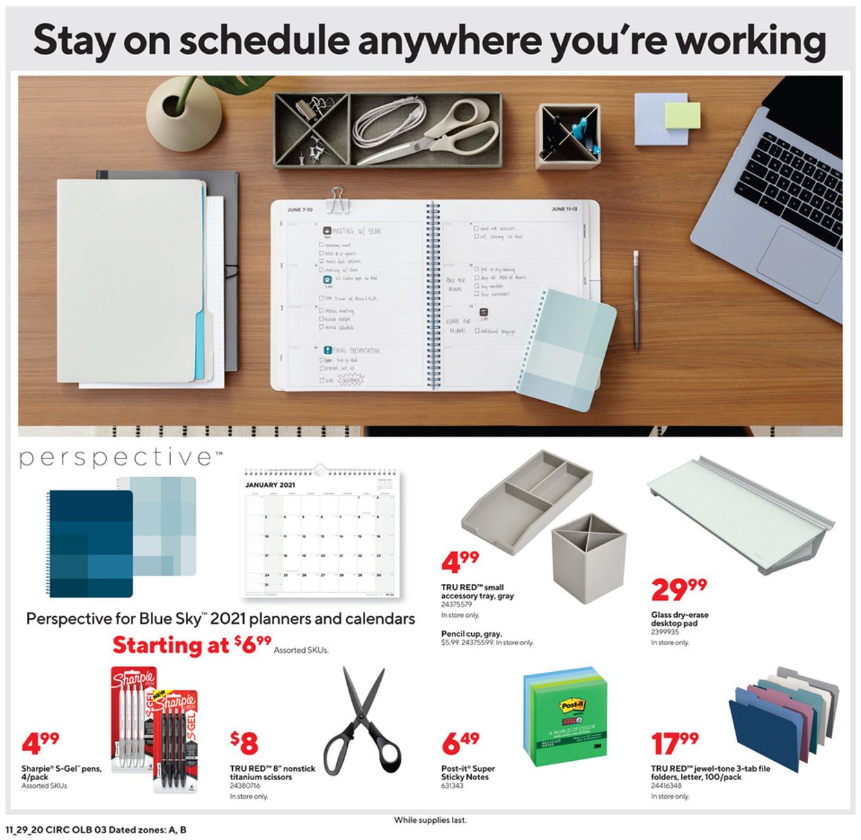 Staples Ad from 11/29/2020