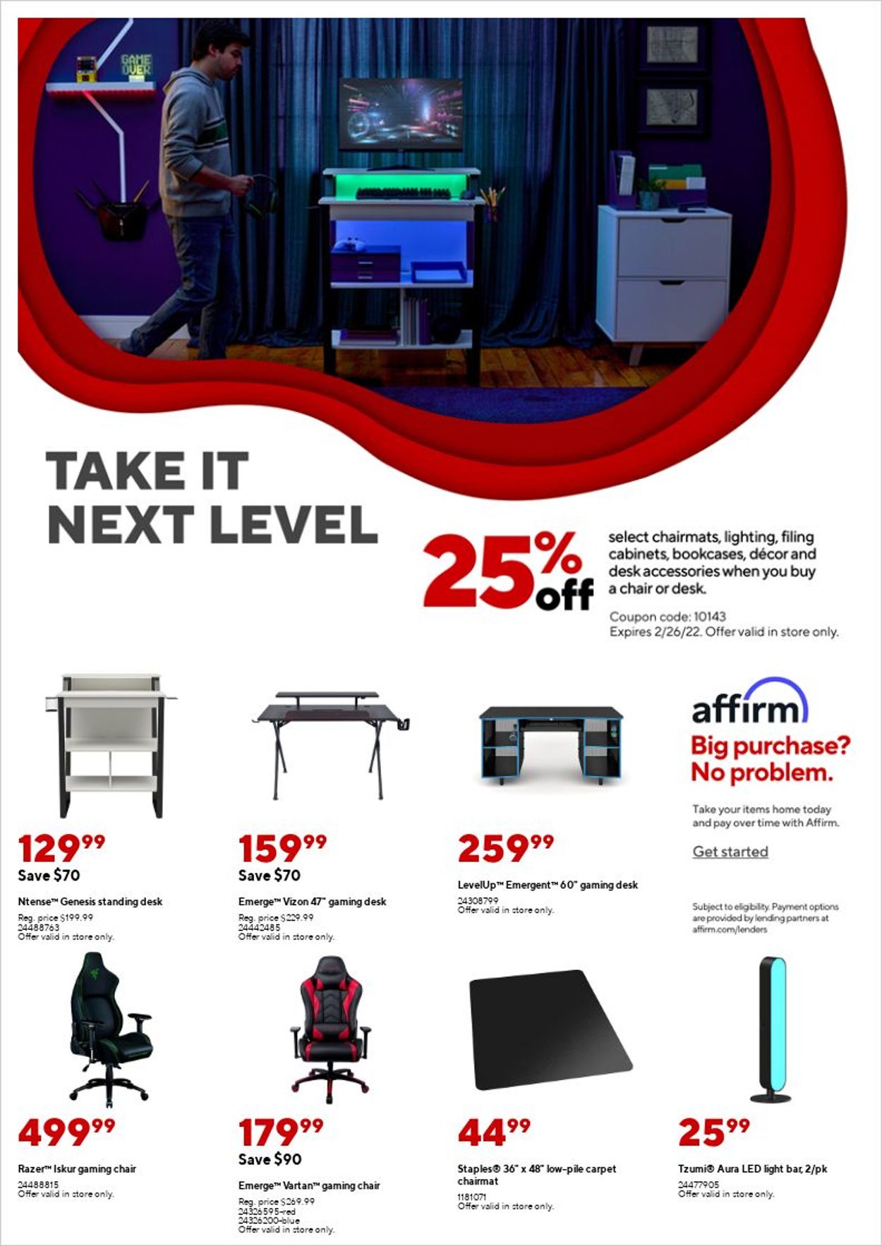 Staples Ad from 02/20/2022