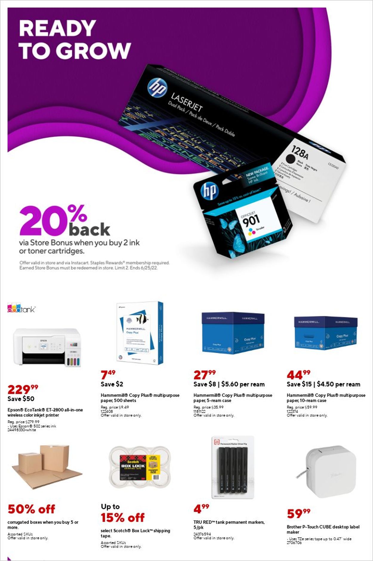 Staples Ad from 06/12/2022