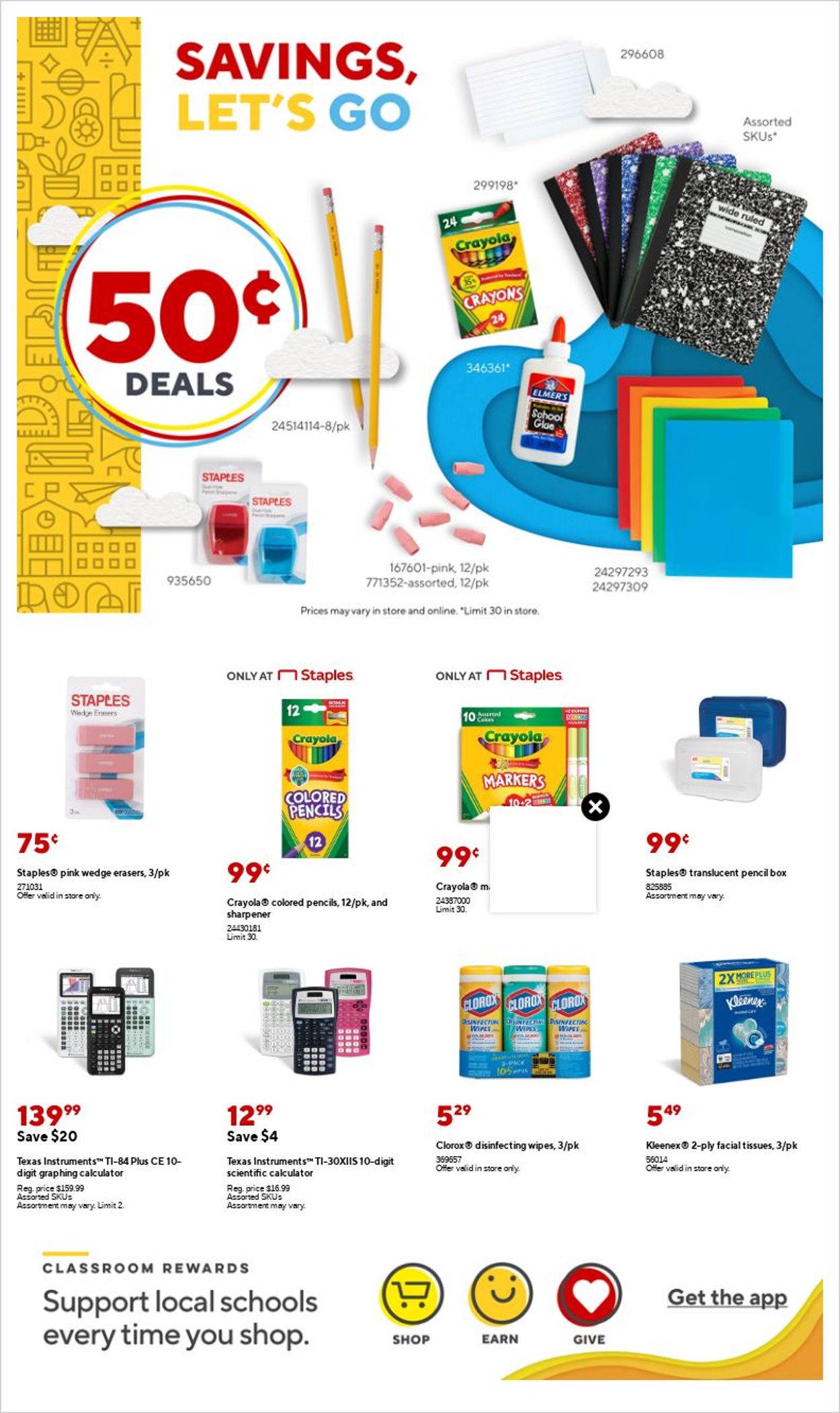 Staples Ad from 08/07/2022