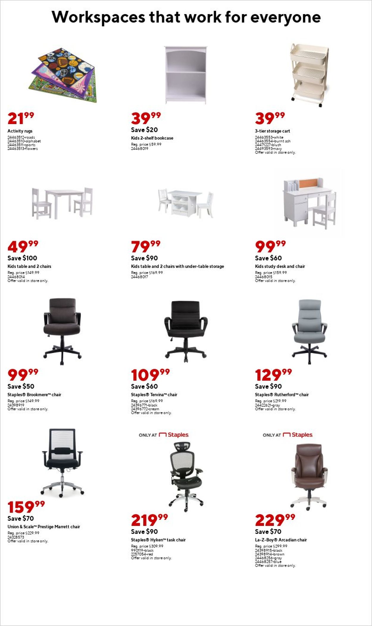 Staples Ad from 08/21/2022