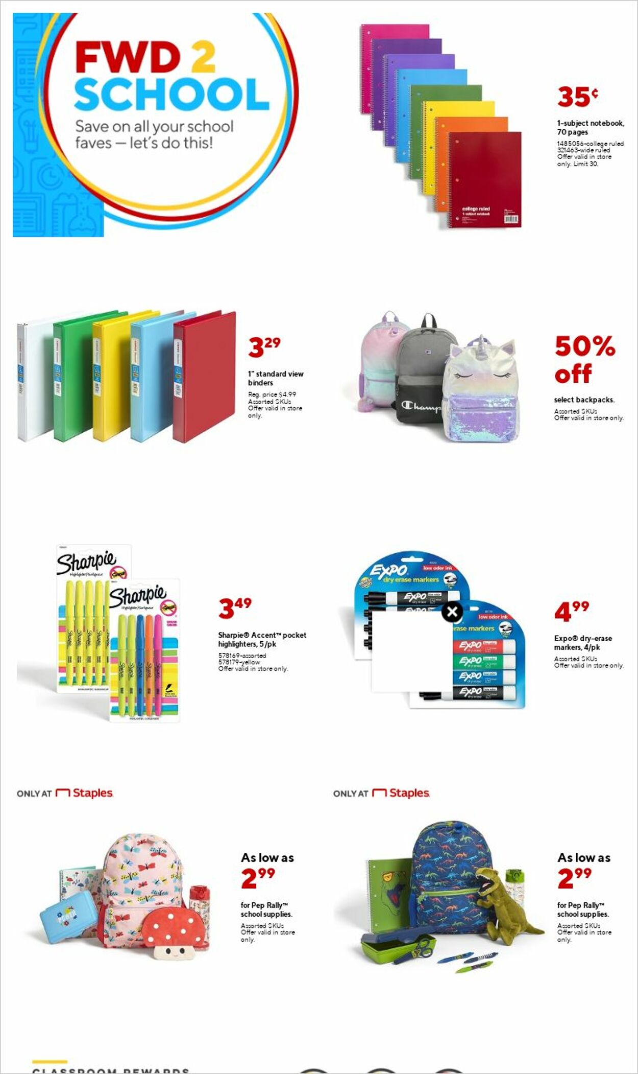 Staples Ad from 09/04/2022