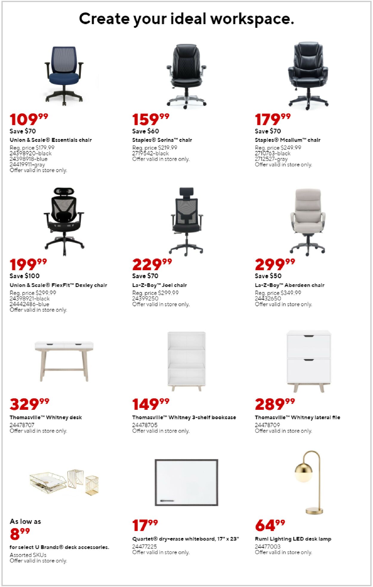 Staples Ad from 10/16/2022