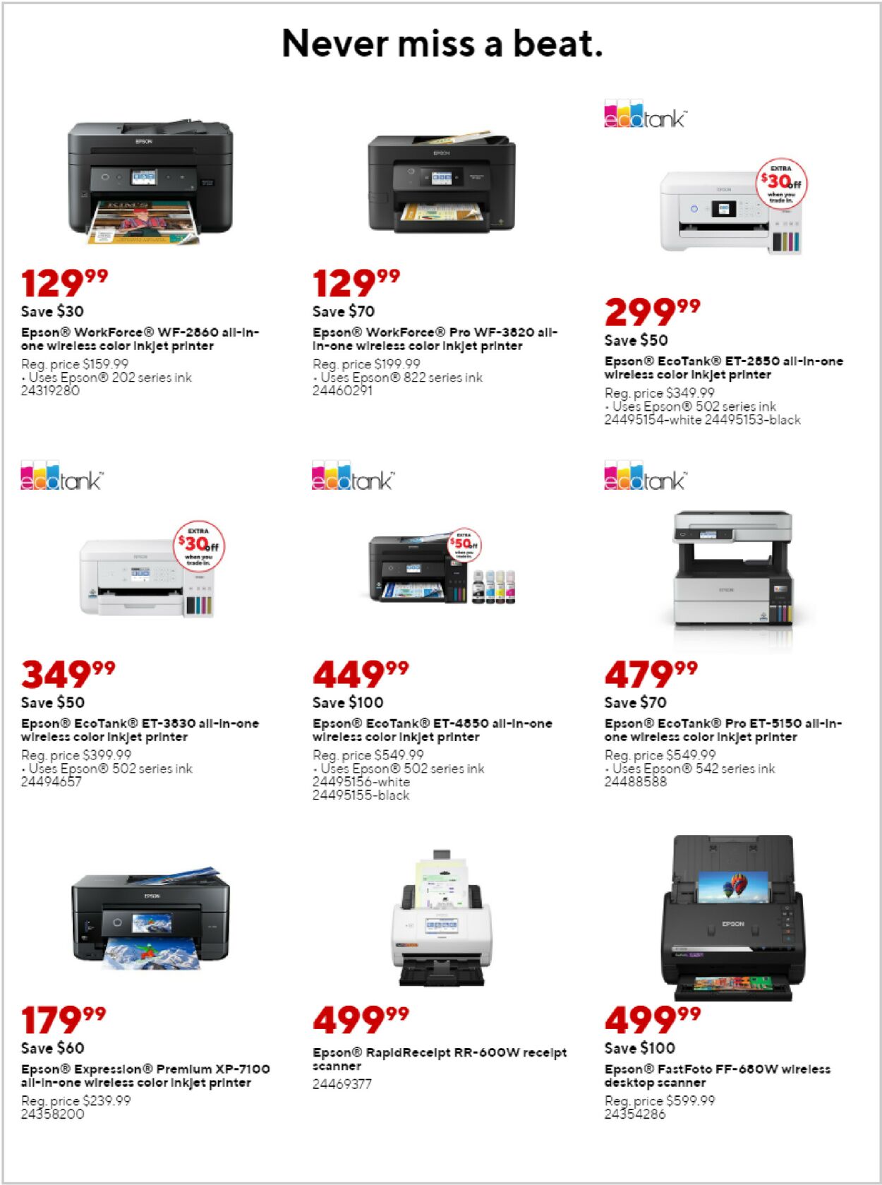 Staples Ad from 10/16/2022