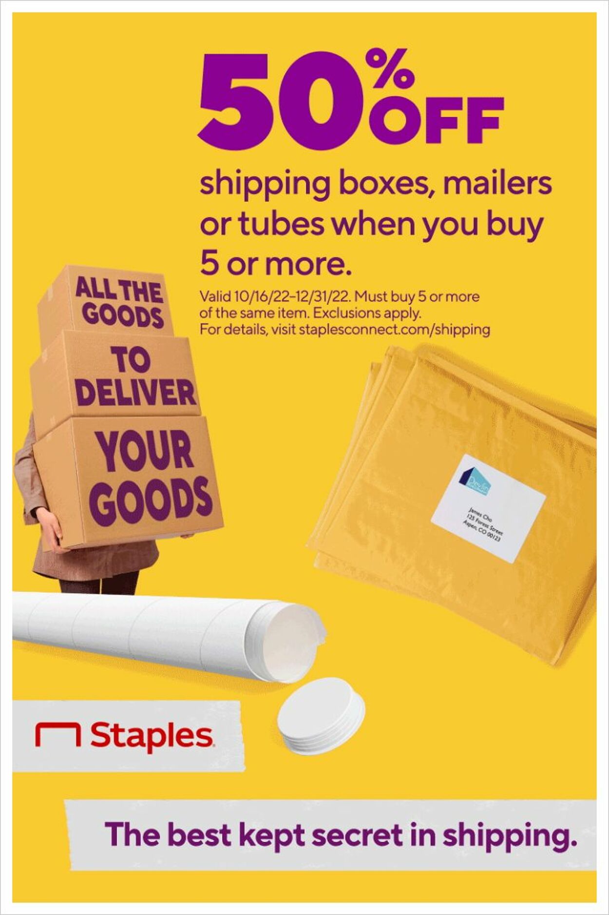 Staples Ad from 10/30/2022