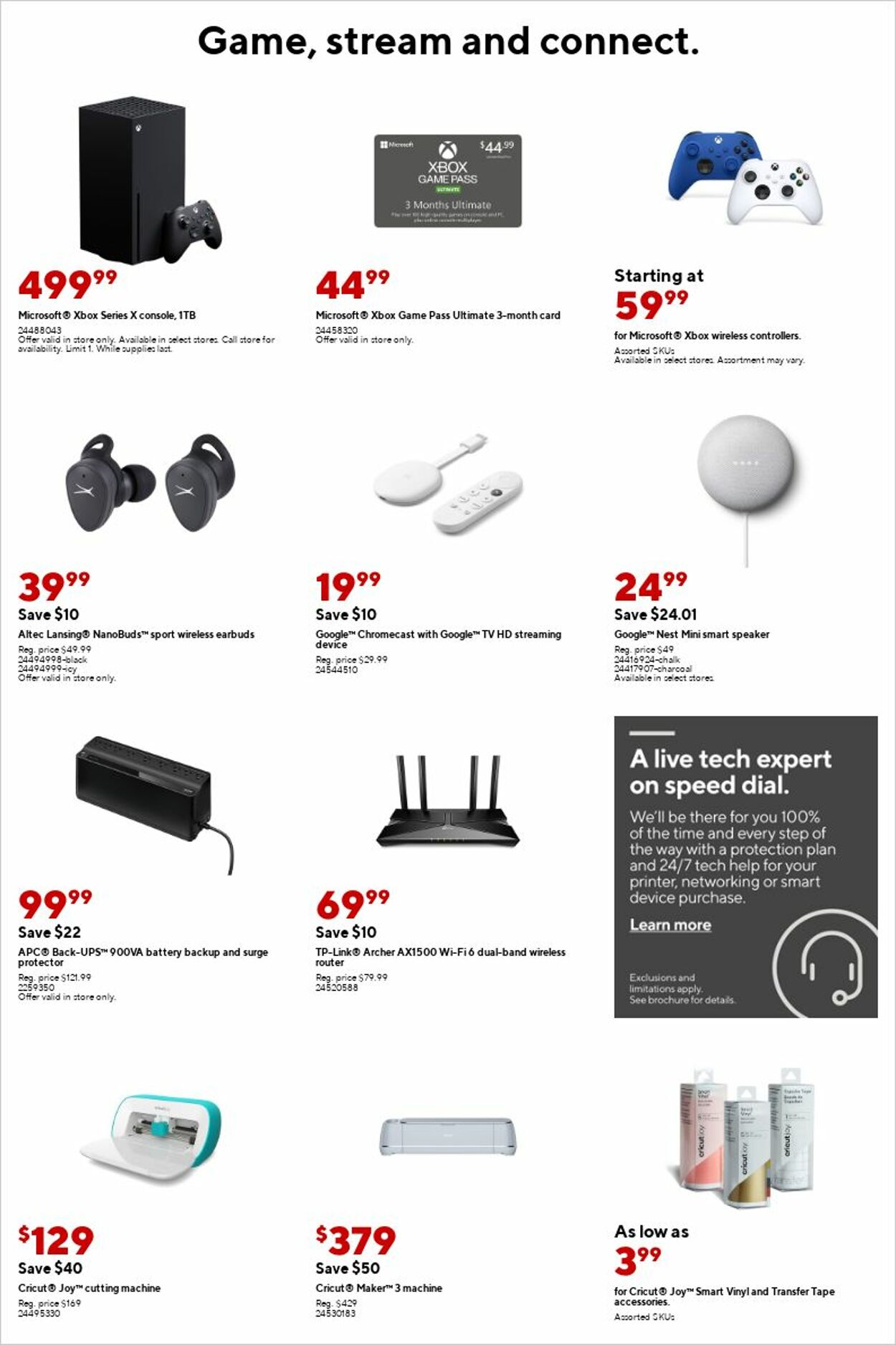 Staples Ad from 01/01/2023