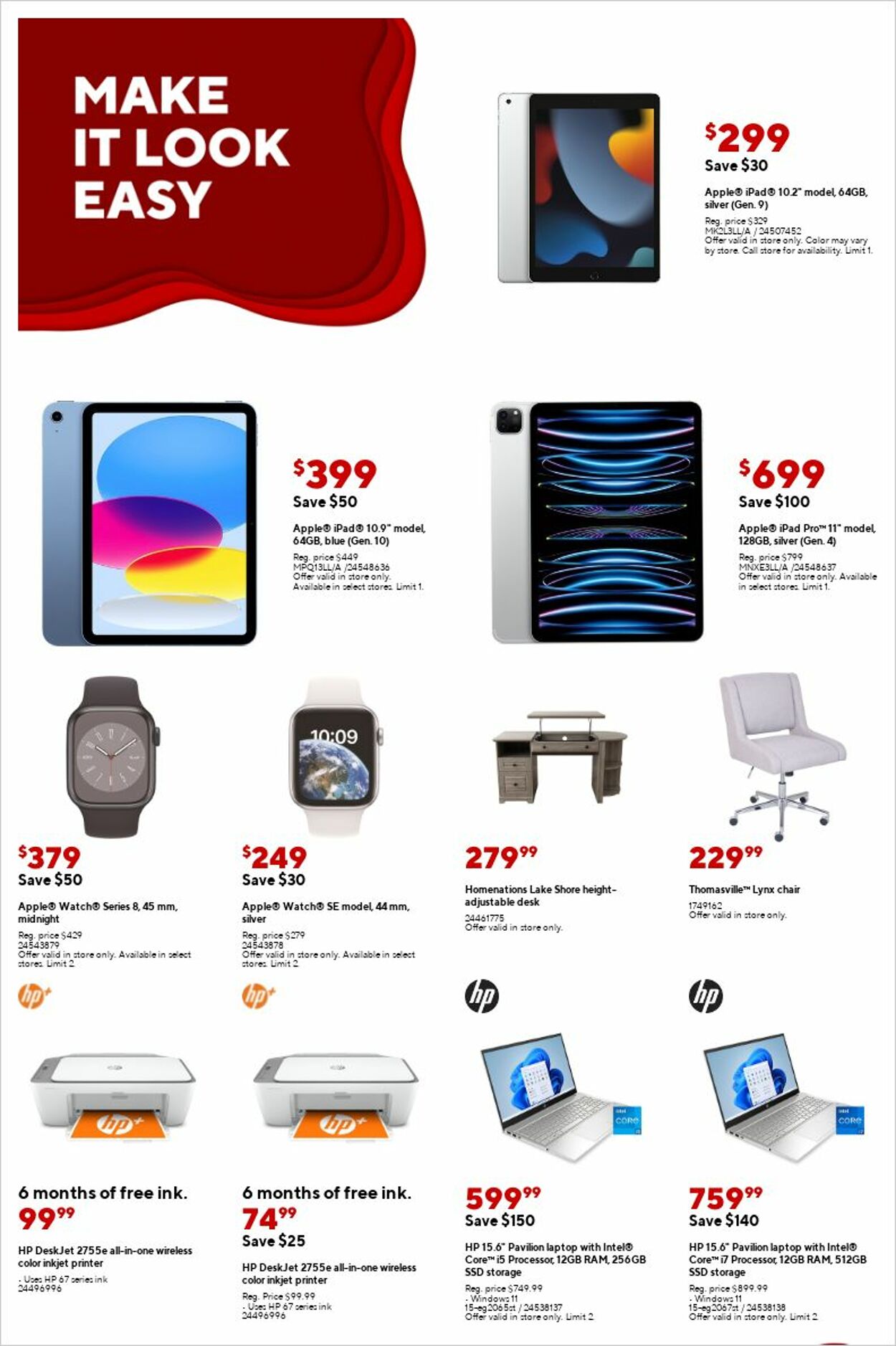 Staples Ad from 02/05/2023