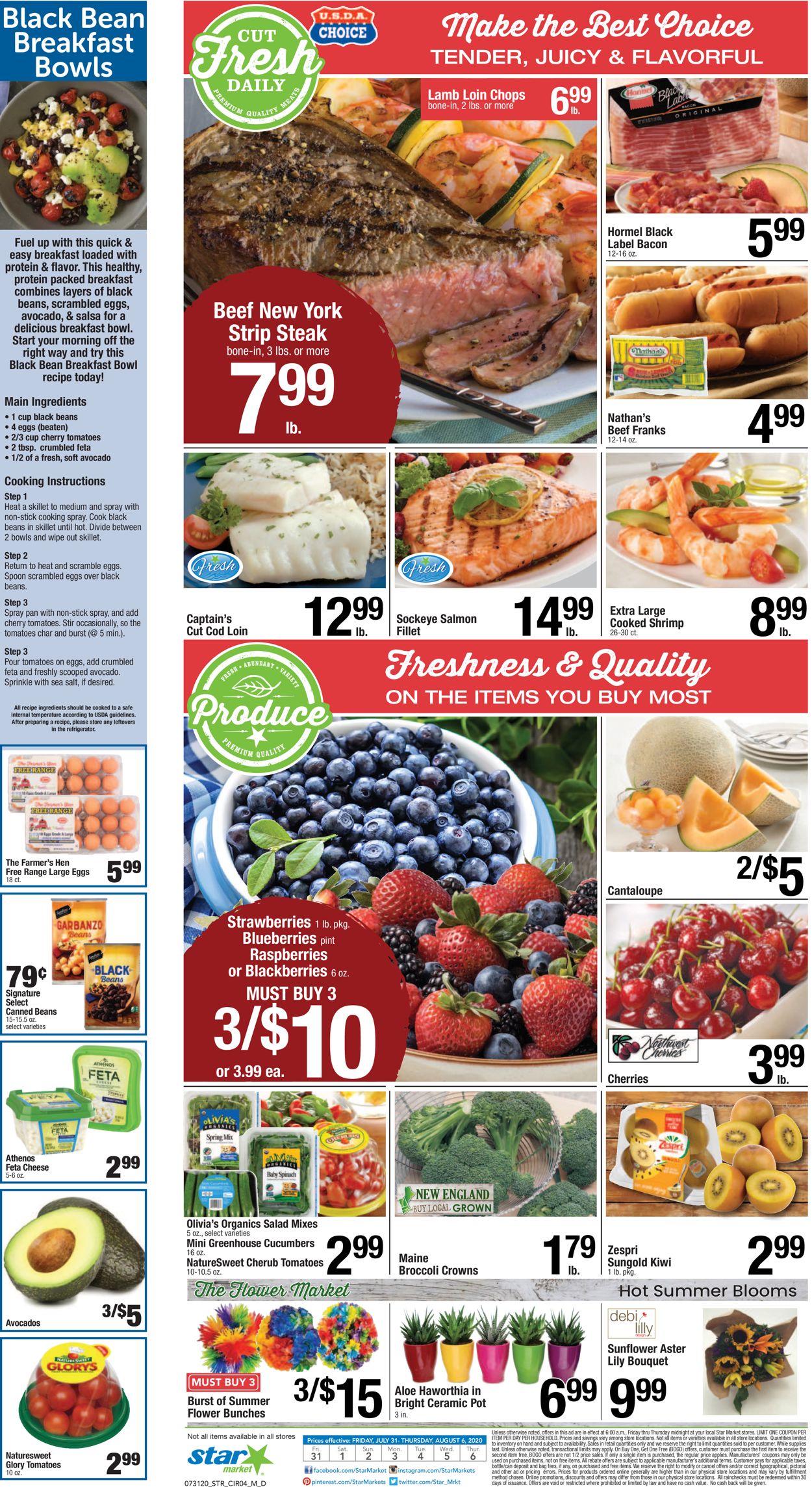 Star Market Ad from 07/31/2020