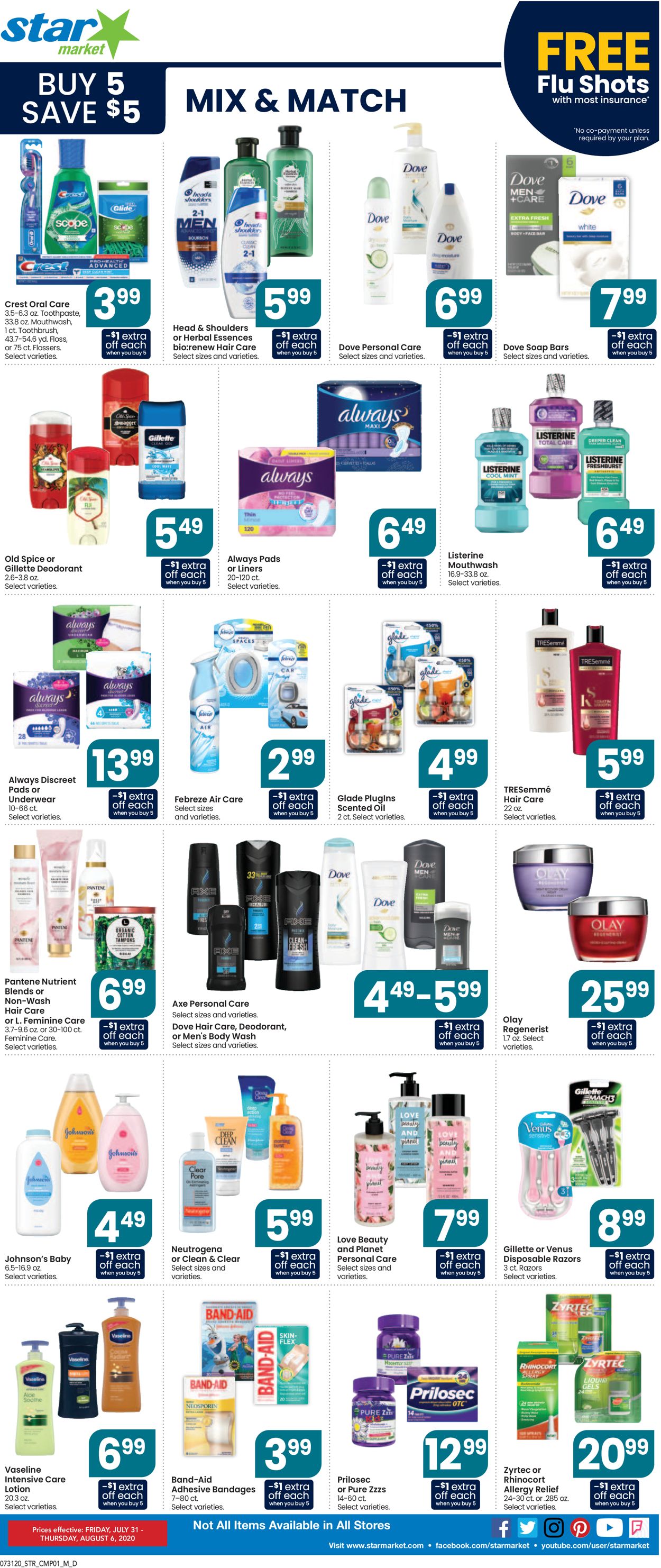 Star Market Ad from 07/31/2020