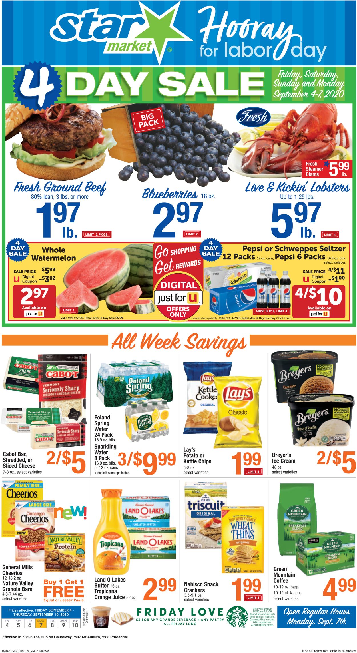 Star Market Ad from 09/04/2020