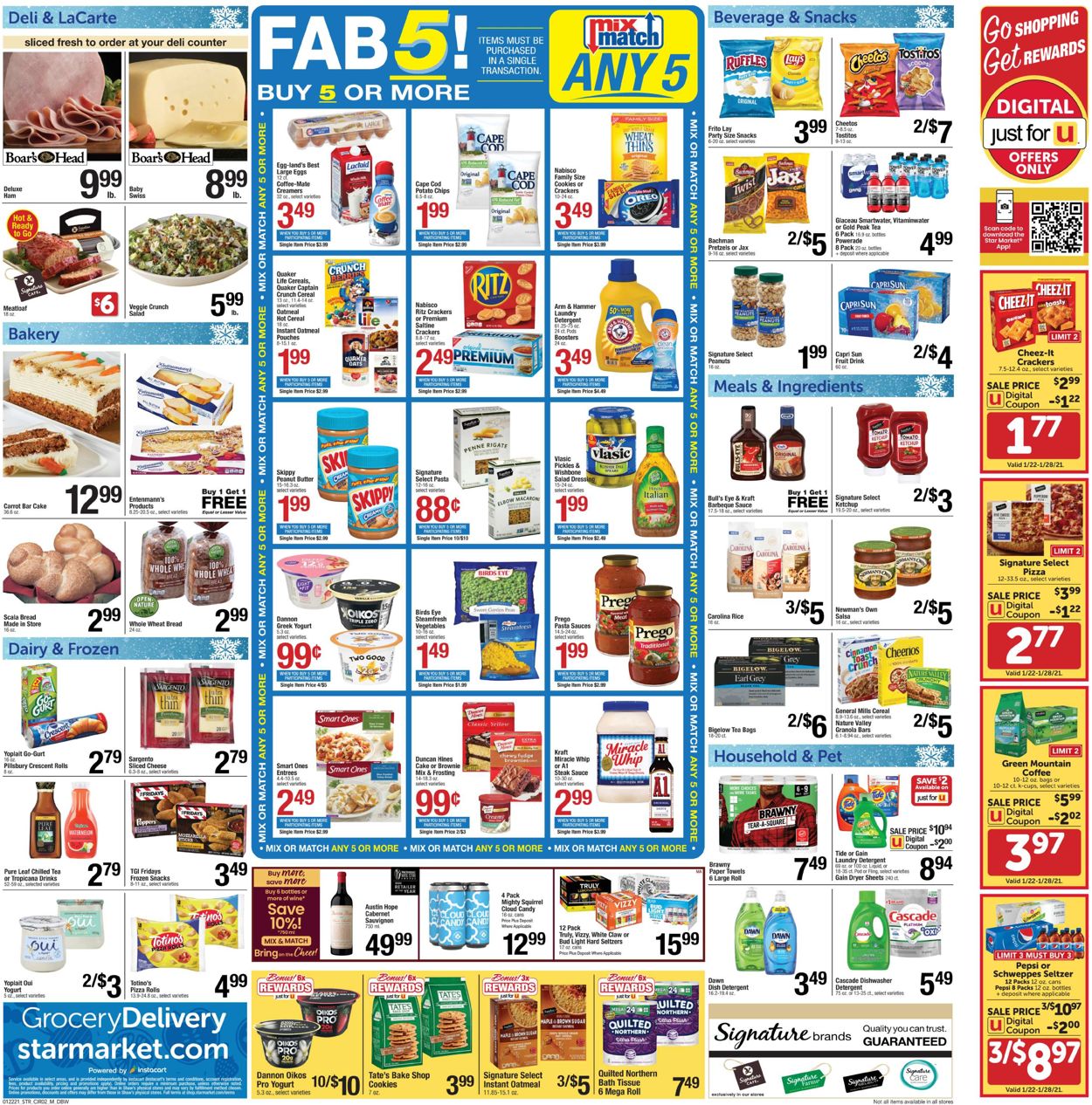 Star Market Ad from 01/22/2021
