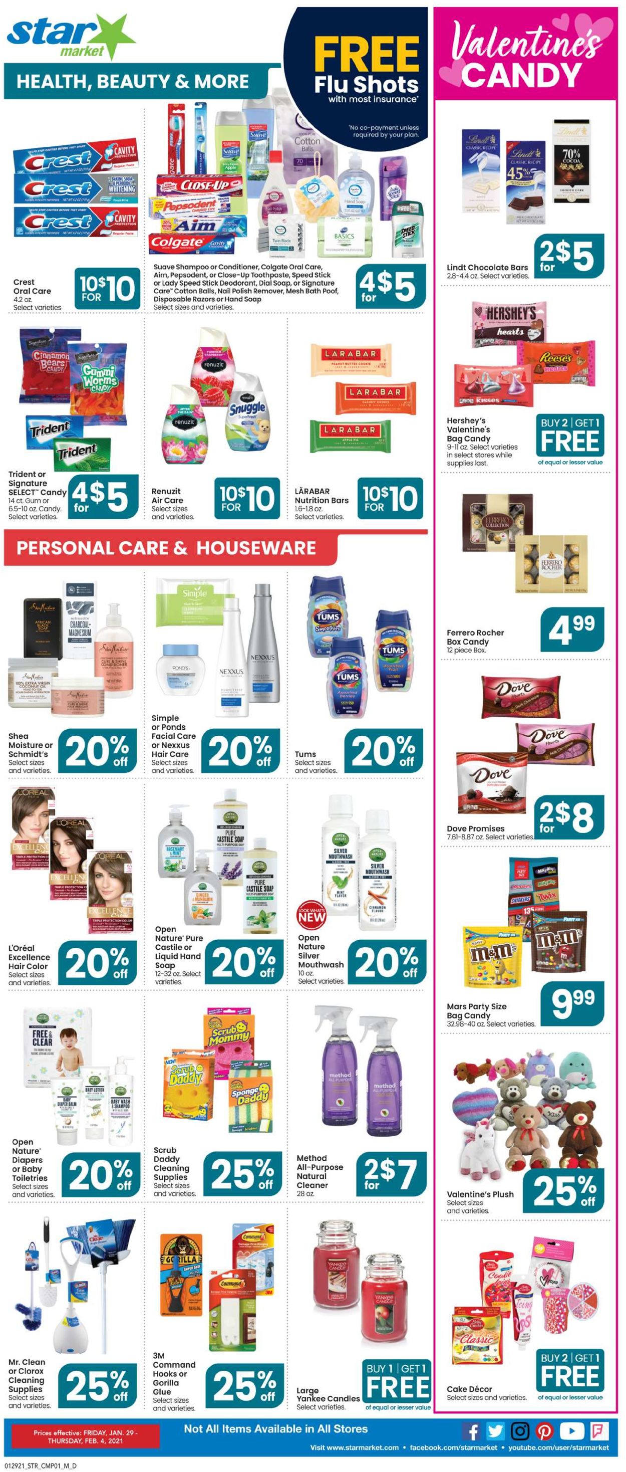 Star Market Ad from 01/29/2021