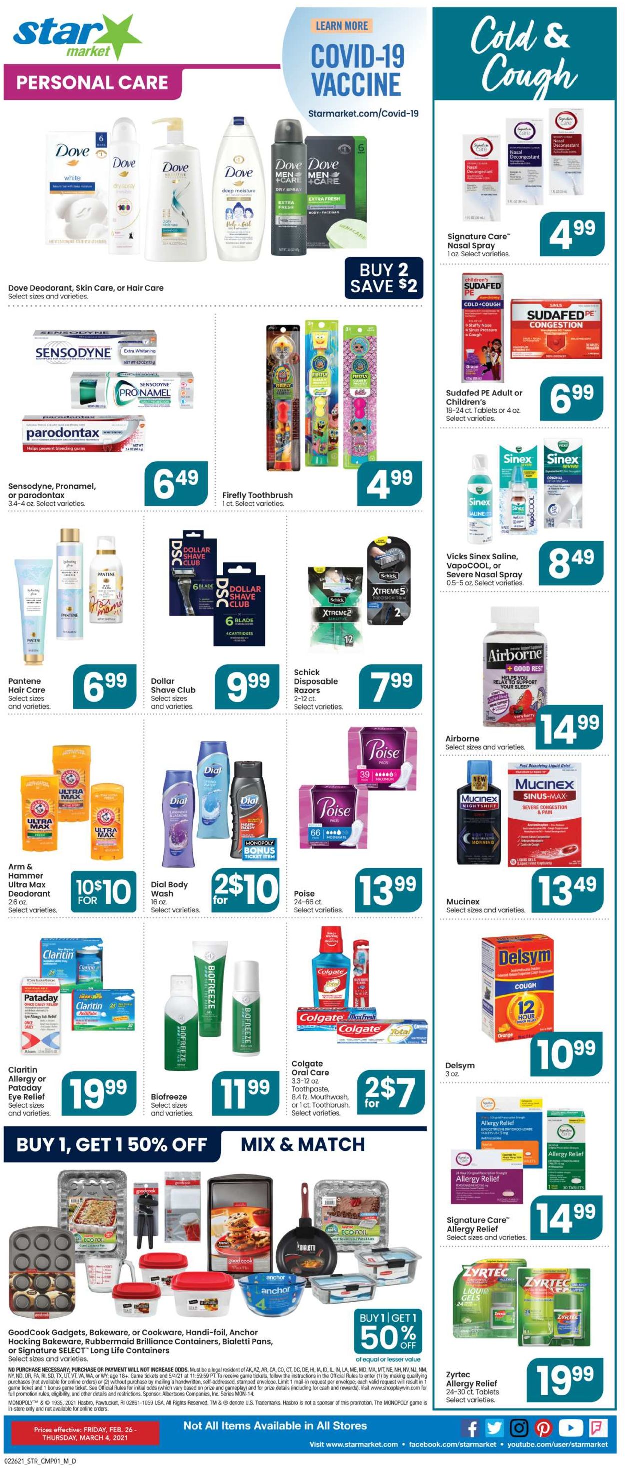 Star Market Ad from 02/26/2021