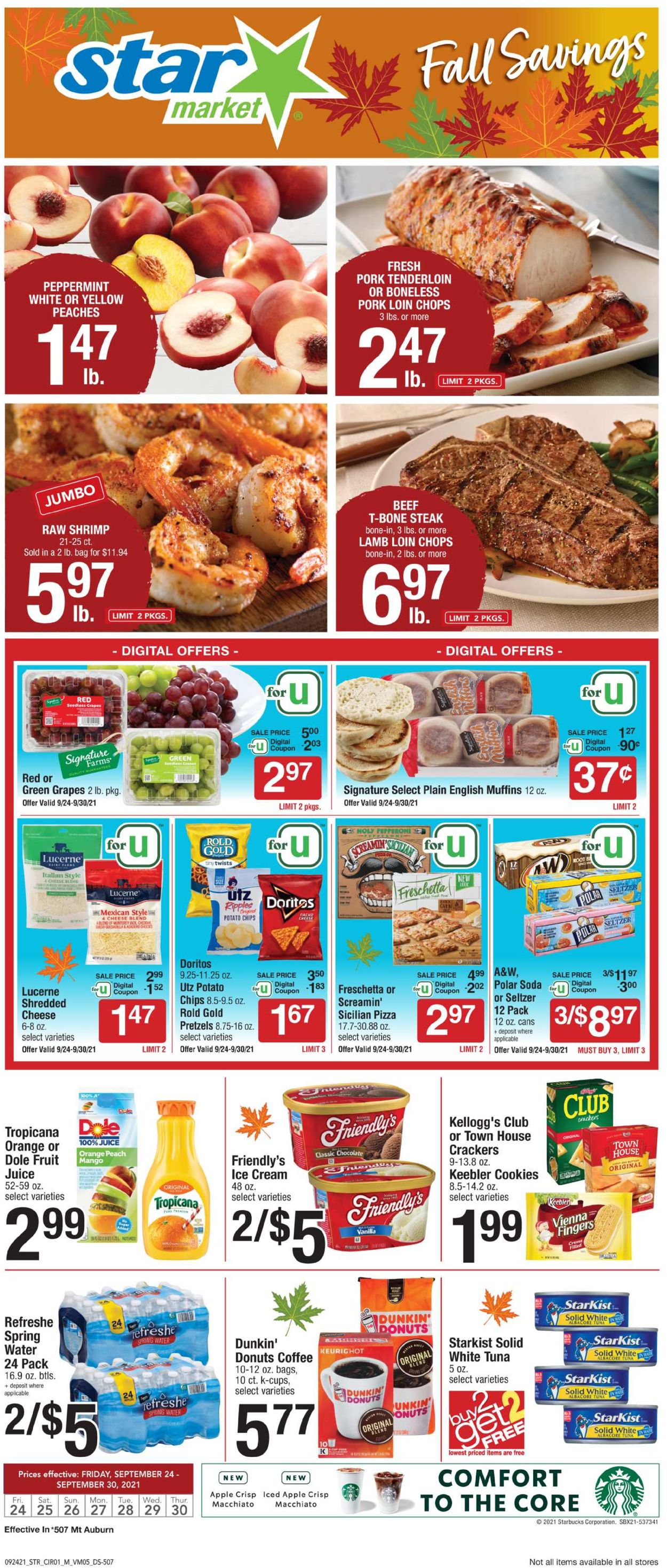 Star Market Ad from 09/24/2021