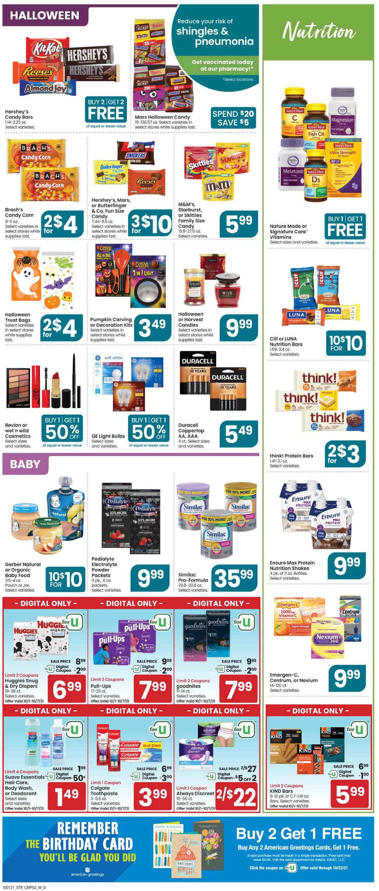 Star Market Ad from 10/01/2021