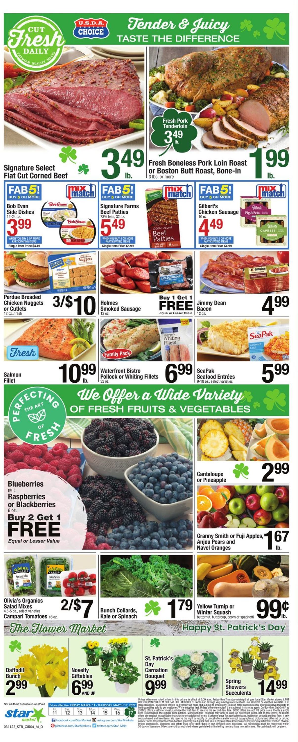 Star Market Ad from 03/18/2022