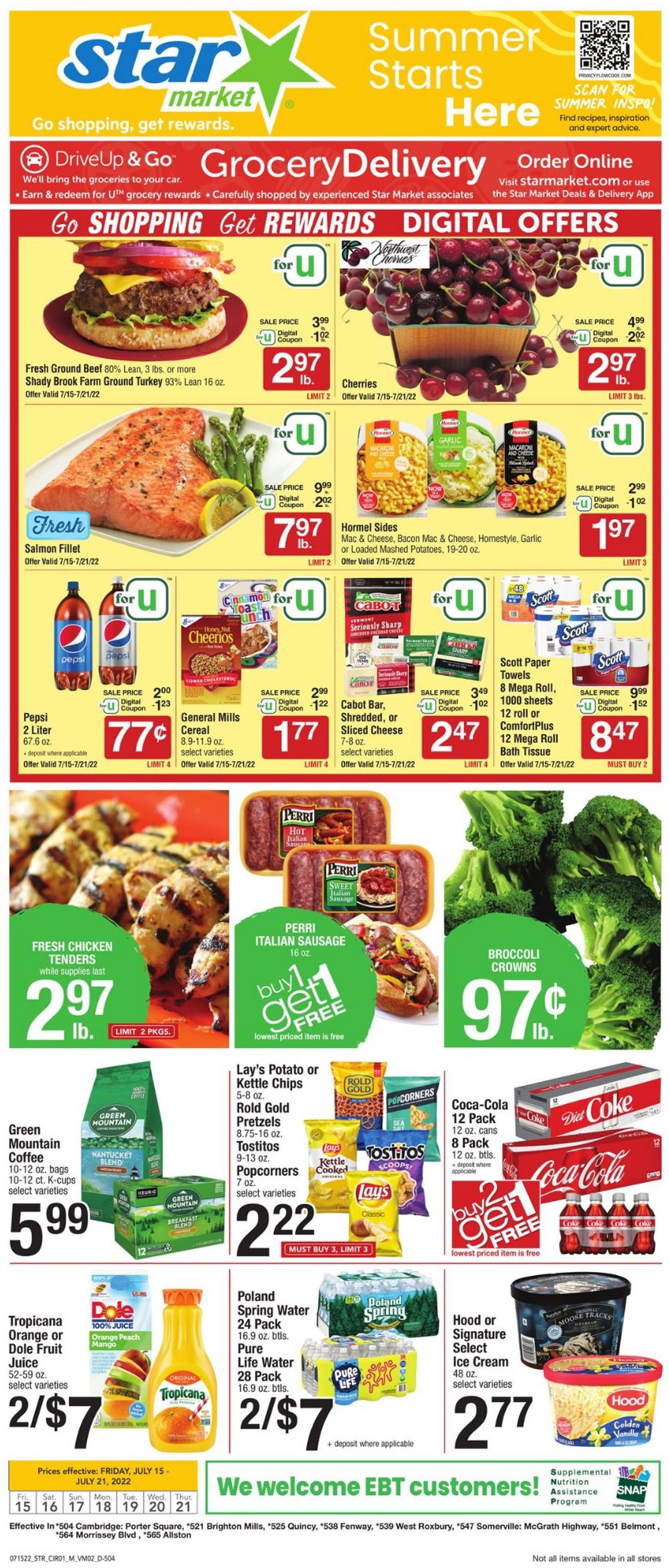 Star Market Ad from 07/15/2022