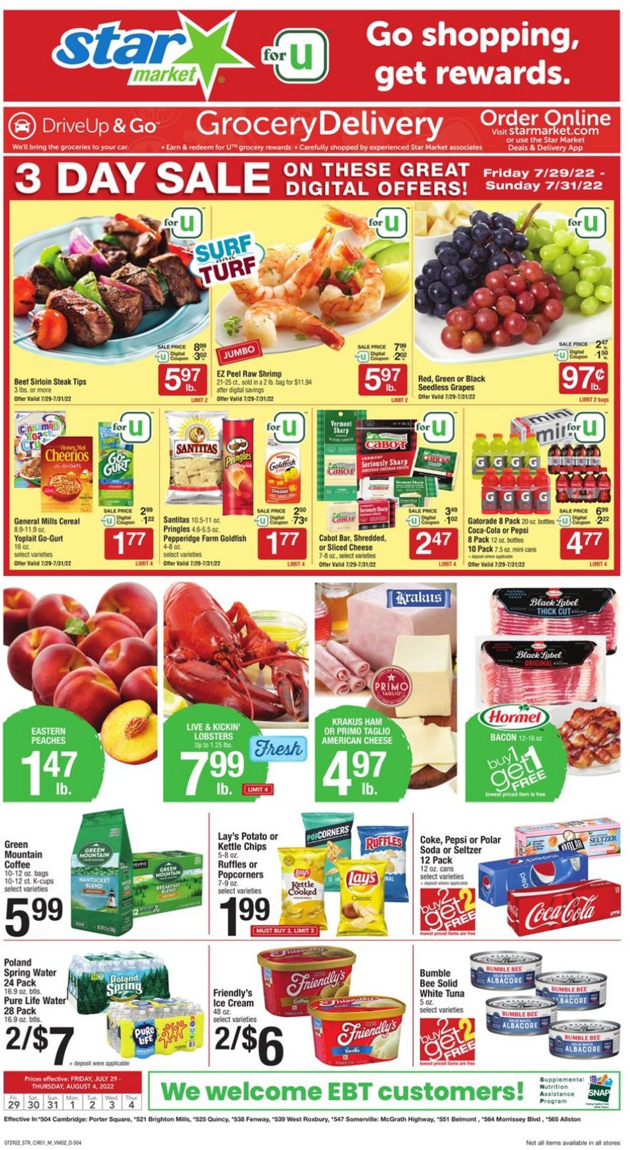 Star Market Ad from 07/29/2022