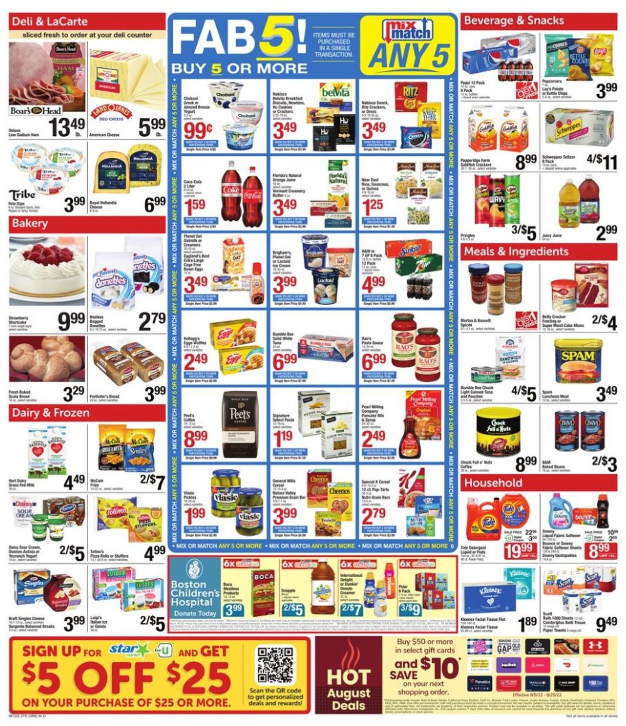 Star Market Ad from 08/12/2022