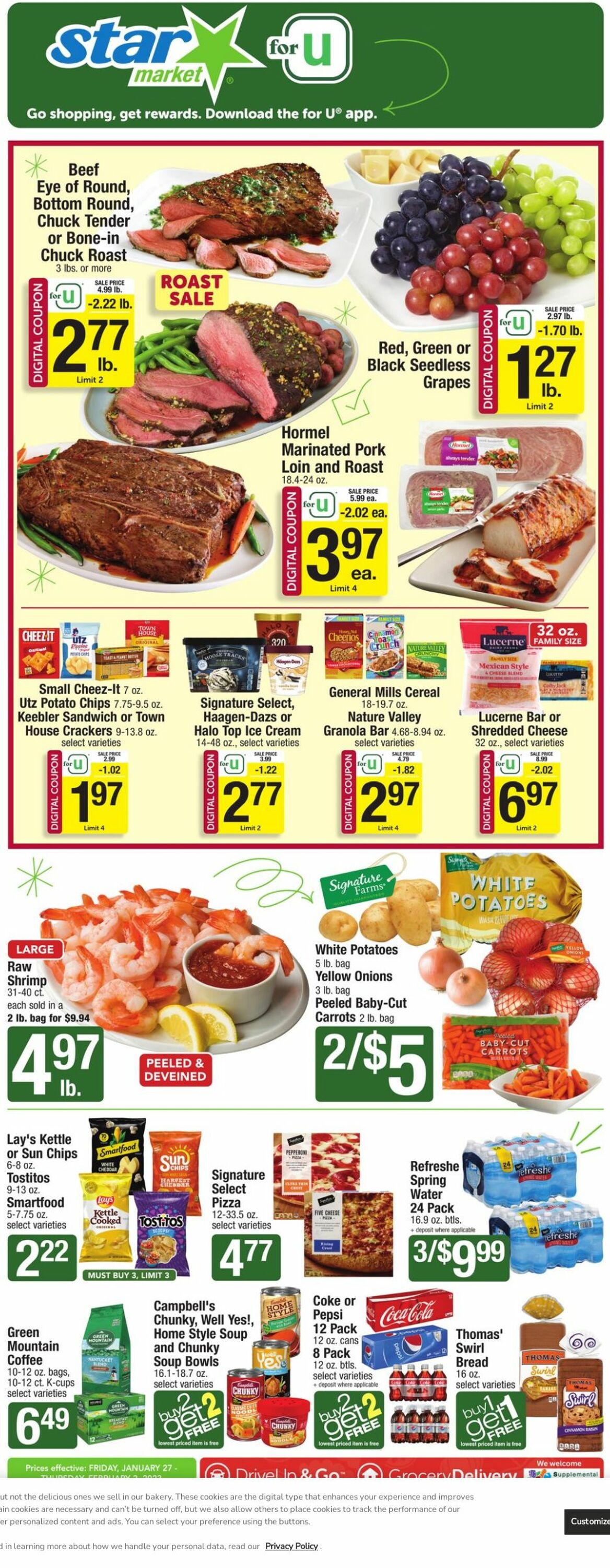 Star Market Ad from 01/27/2023