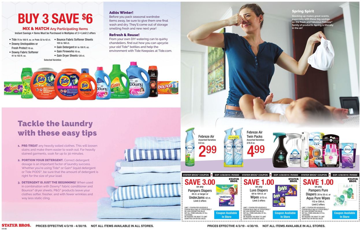 Stater Bros. Ad from 04/03/2019