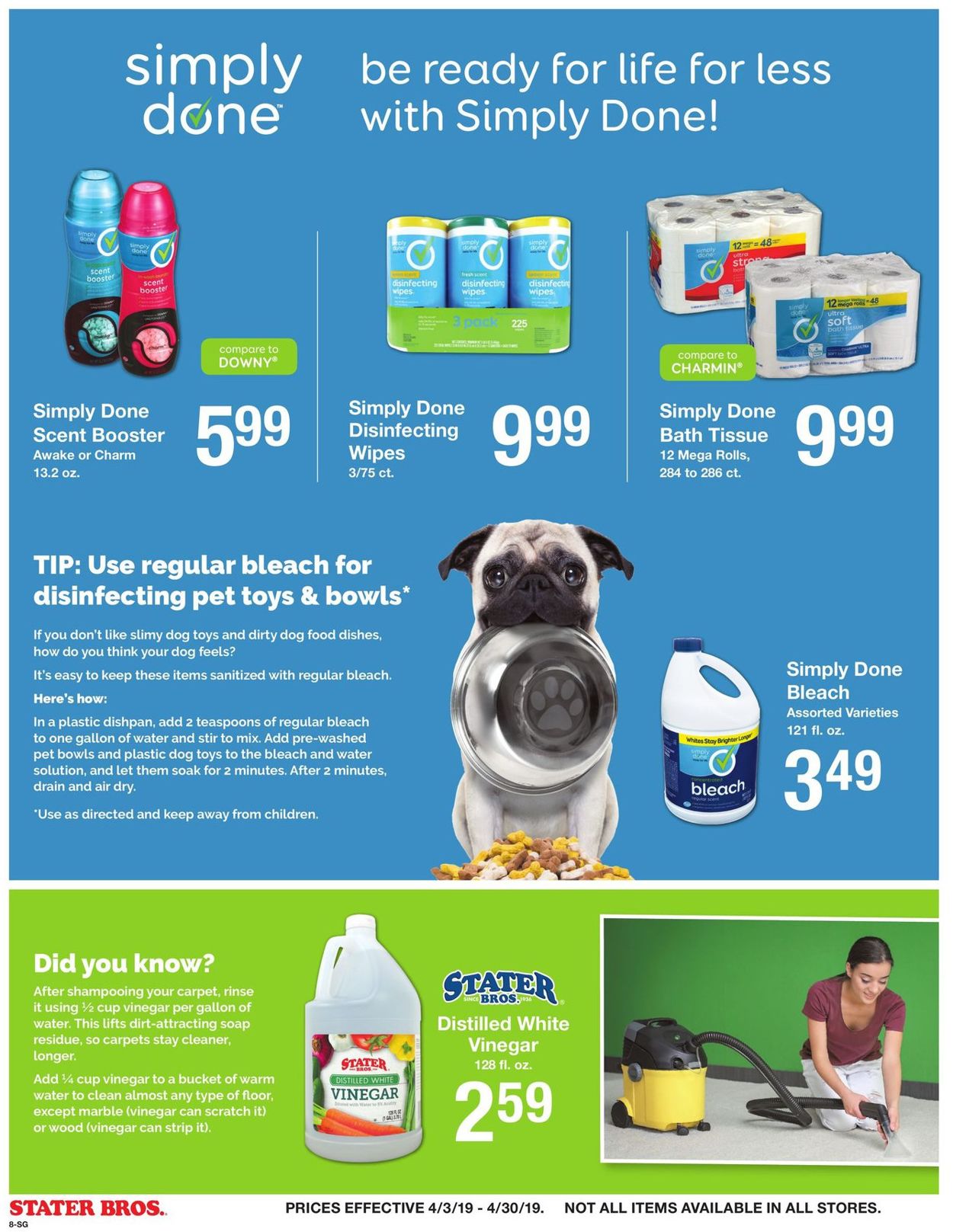 Stater Bros. Ad from 04/03/2019