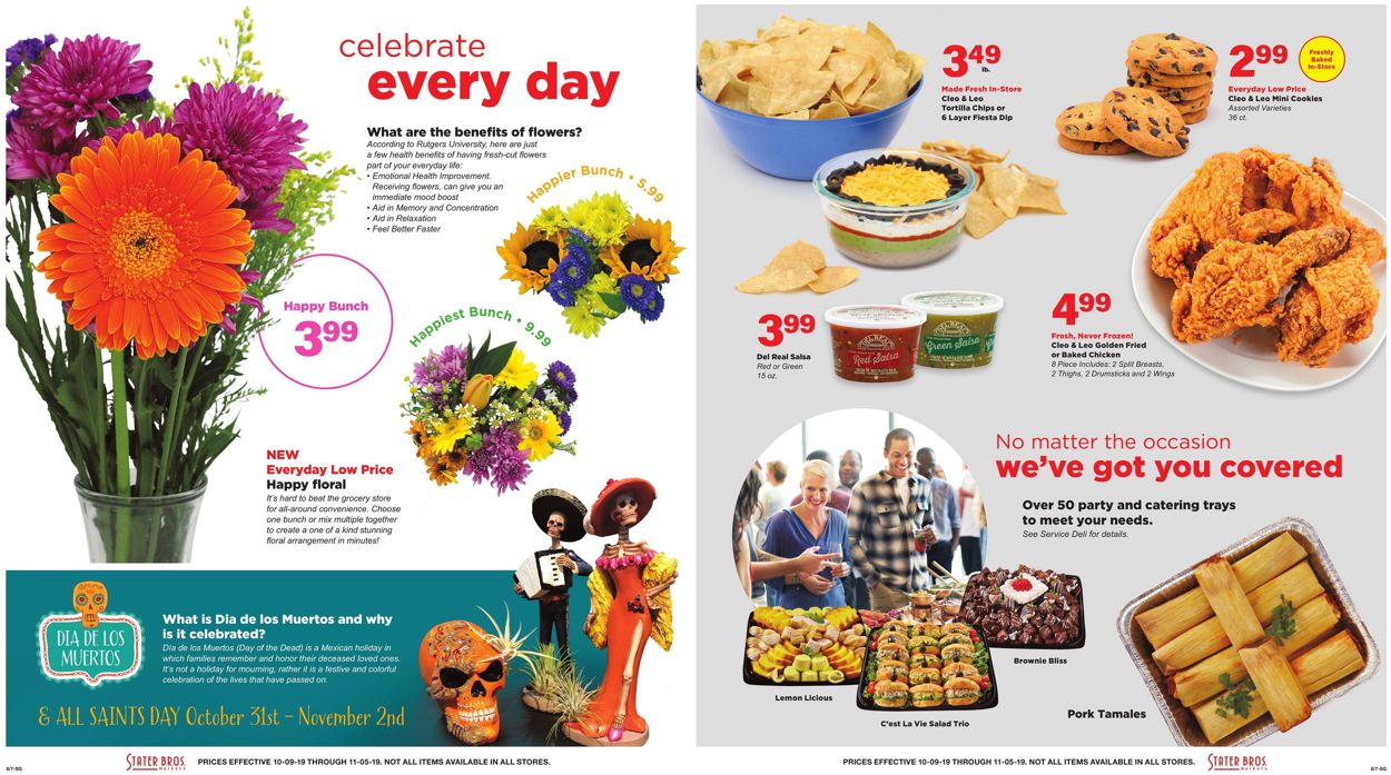 Stater Bros. Ad from 10/09/2019