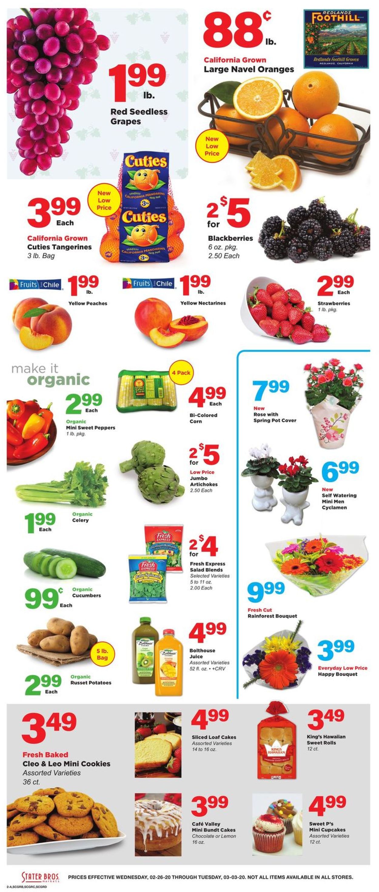 Stater Bros. Ad from 02/26/2020