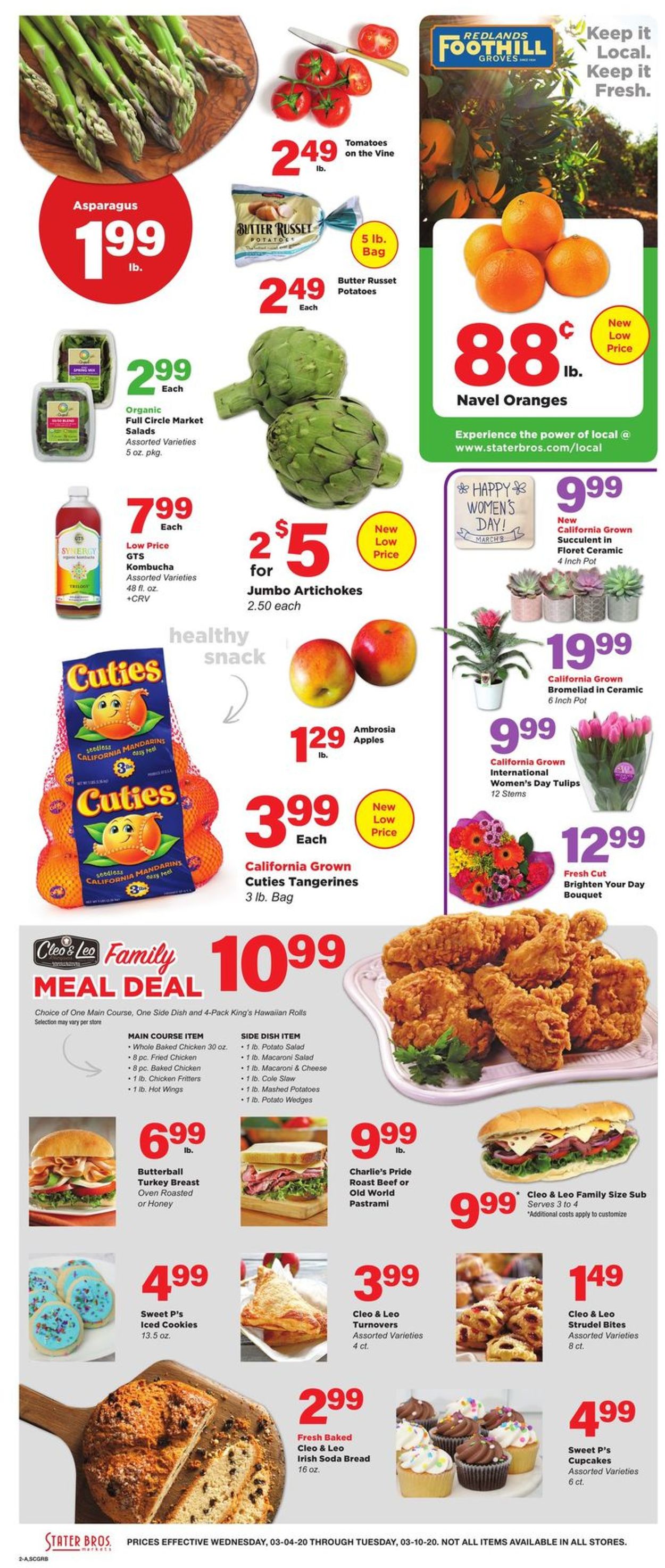 Stater Bros. Ad from 03/04/2020