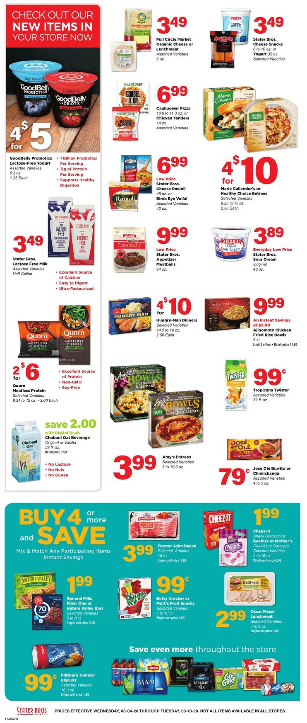Stater Bros. Ad from 03/04/2020