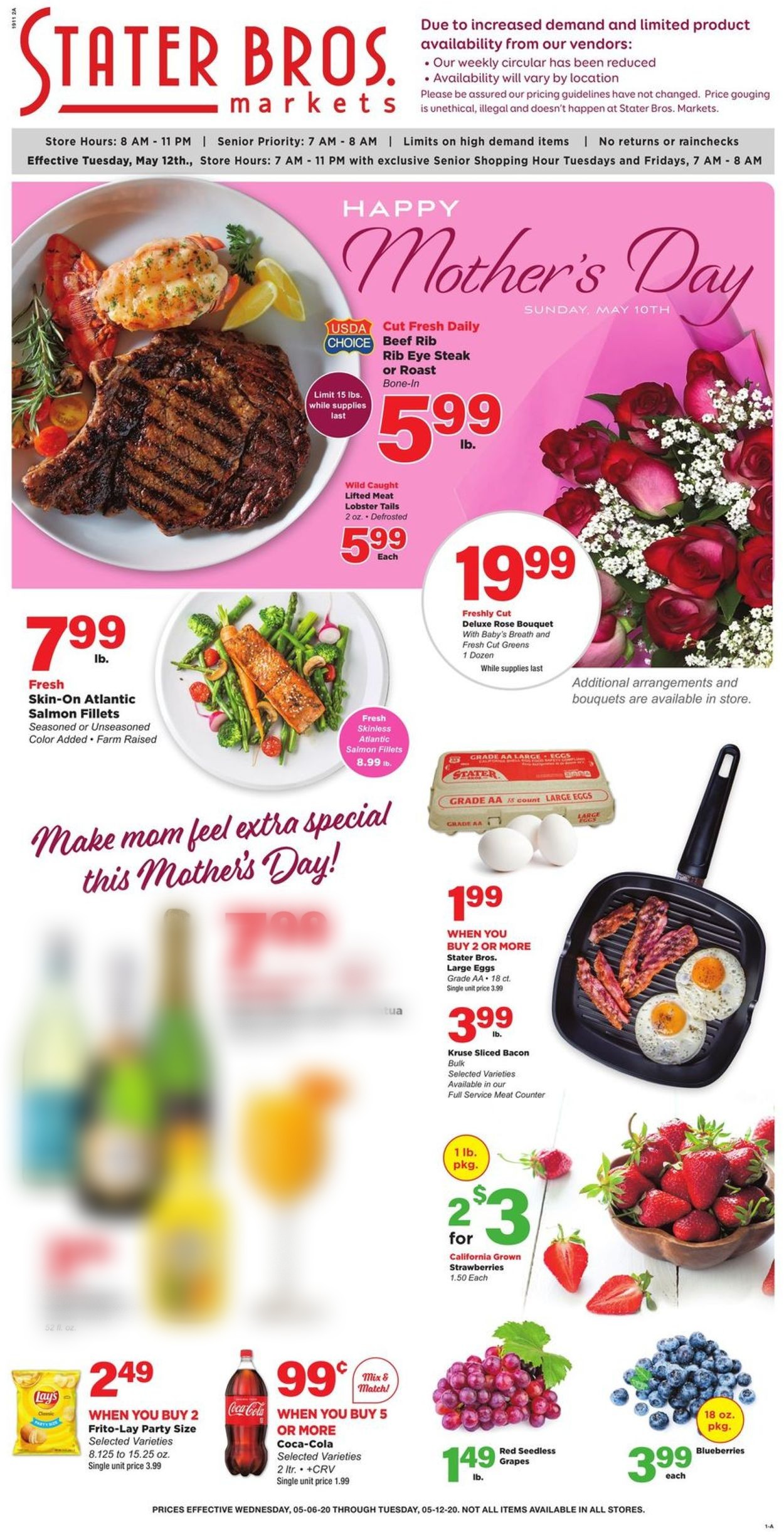 Stater Bros. Ad from 05/06/2020