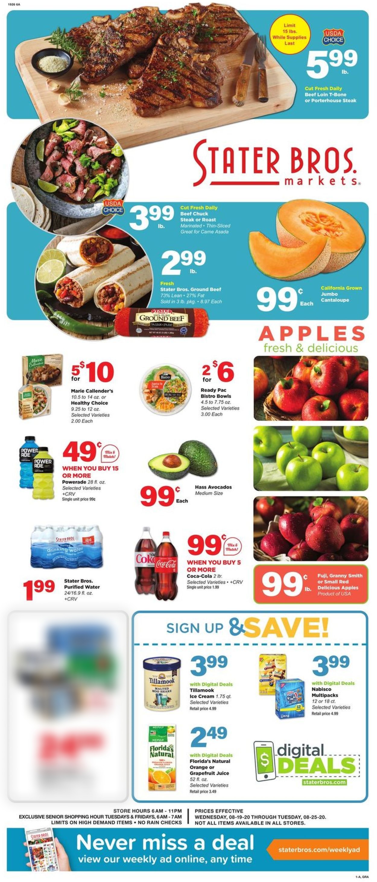 Stater Bros. Ad from 08/19/2020
