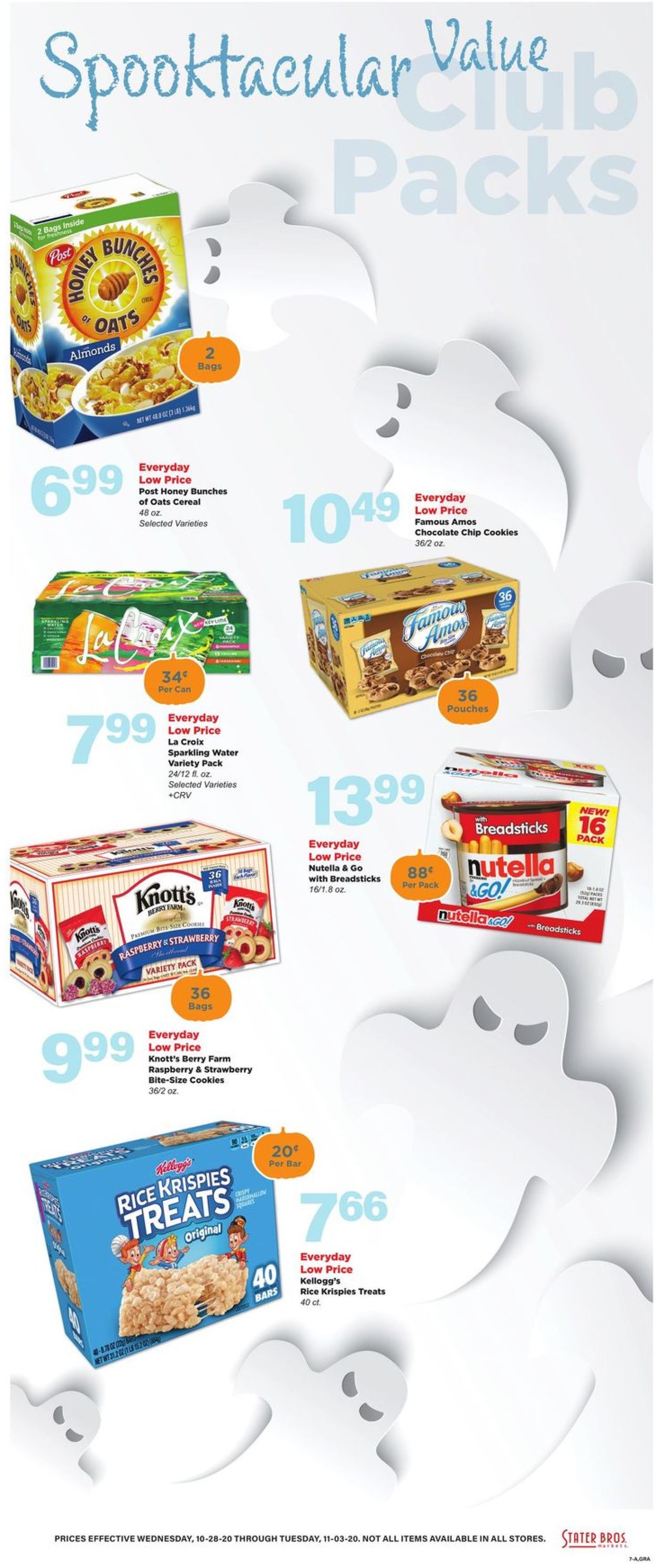 Stater Bros. Ad from 10/28/2020